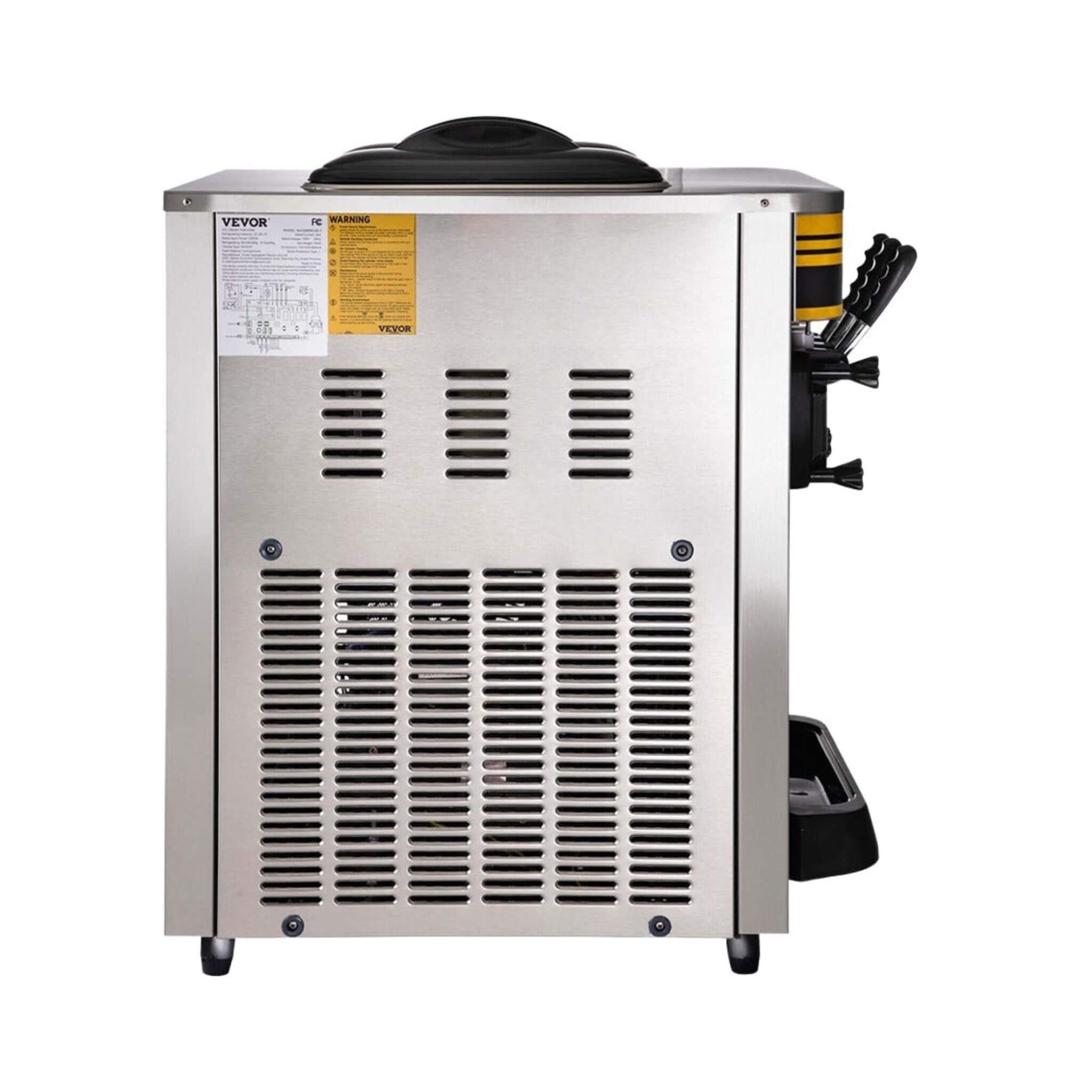 Heavy-Duty Commercial 3-Flavor 2350W Countertop Soft Serve Ice Cream Maker Machine (SAK63972)