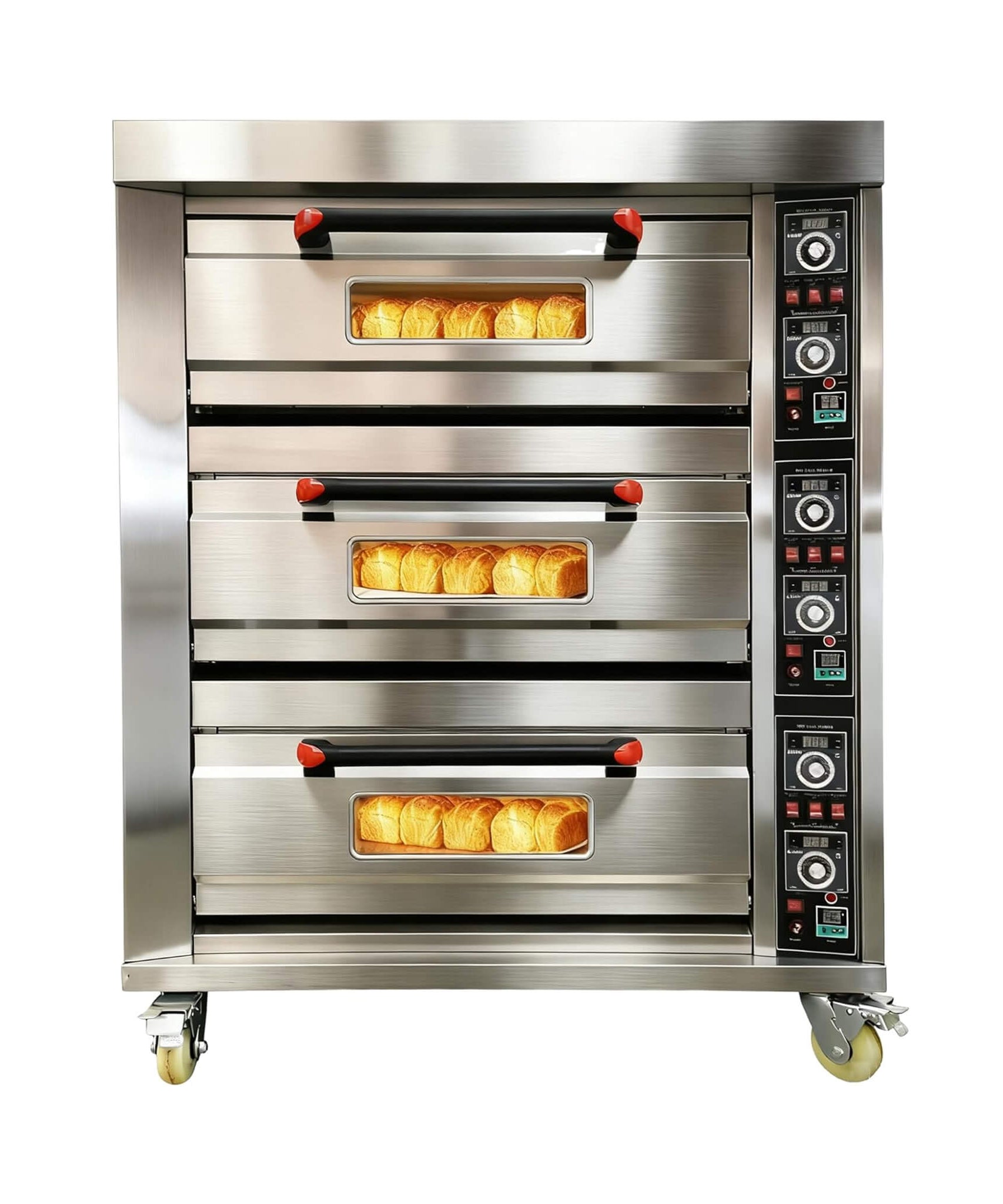 Heavy-Duty Commercial Triple Deck 220V 19.8KW Electric Pizza Oven (SAK56751)