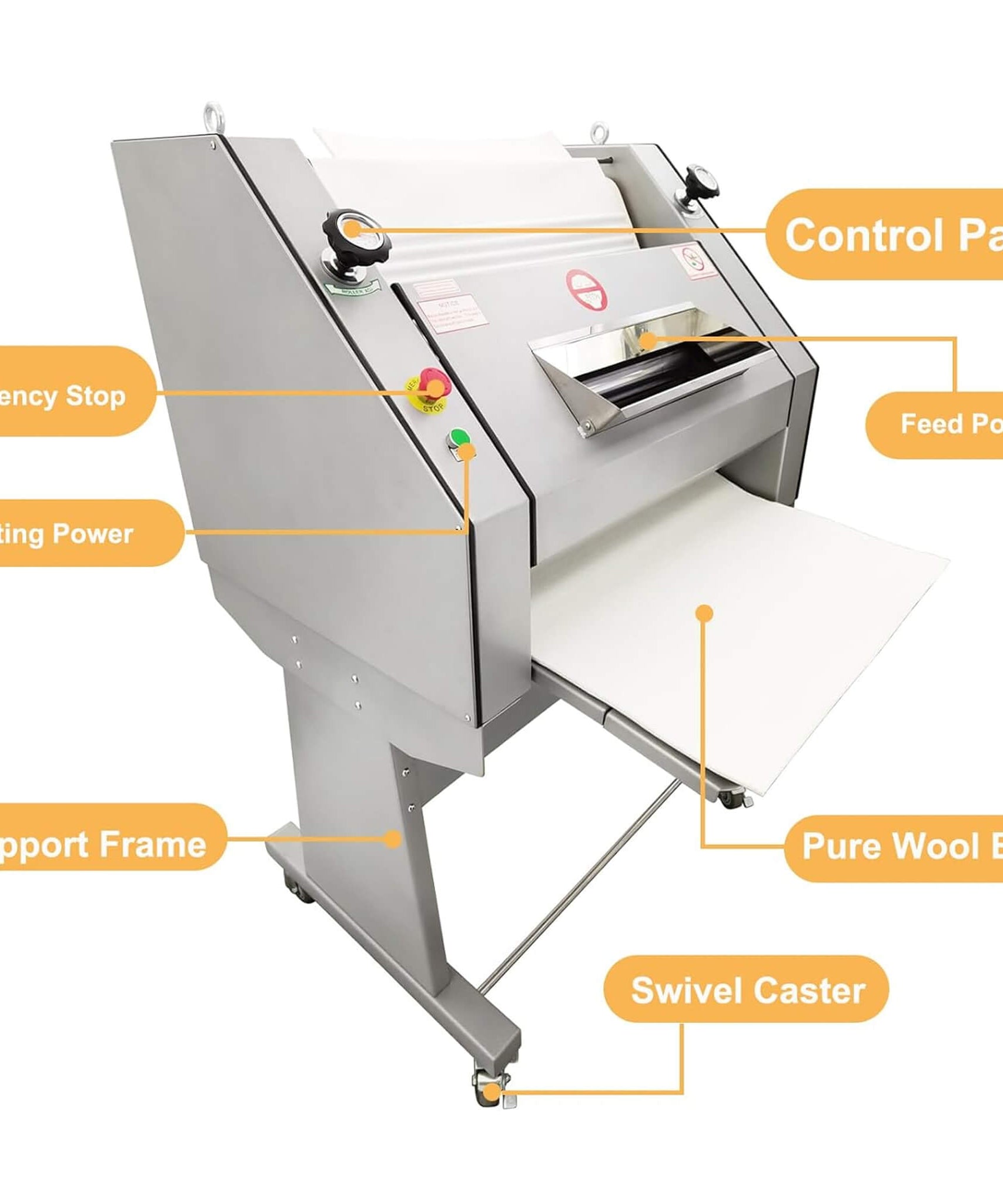 Heavy-Duty Commercial 110V Electric Baguette Bread Shaper Machine (SAK68176)