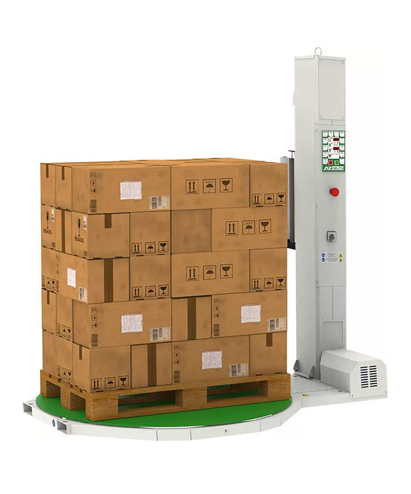 Hochleistungs-Gewerbe-Palettenkarussell-Schrumpfwickel-Skid-Drehtischmaschine (SAK62410)
