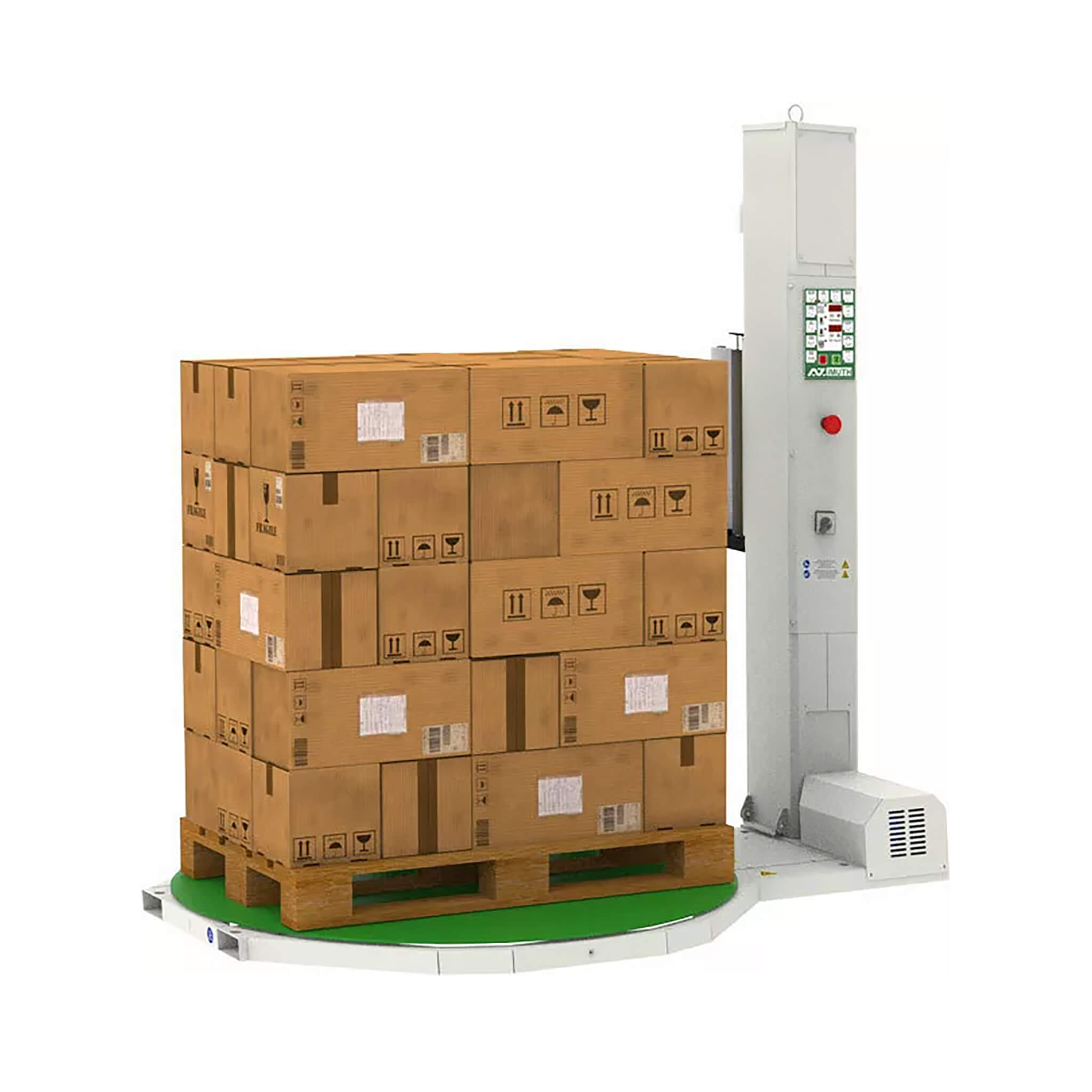 Hochleistungs-Gewerbe-Palettenkarussell-Schrumpfwickel-Skid-Drehtischmaschine (SAK62410)