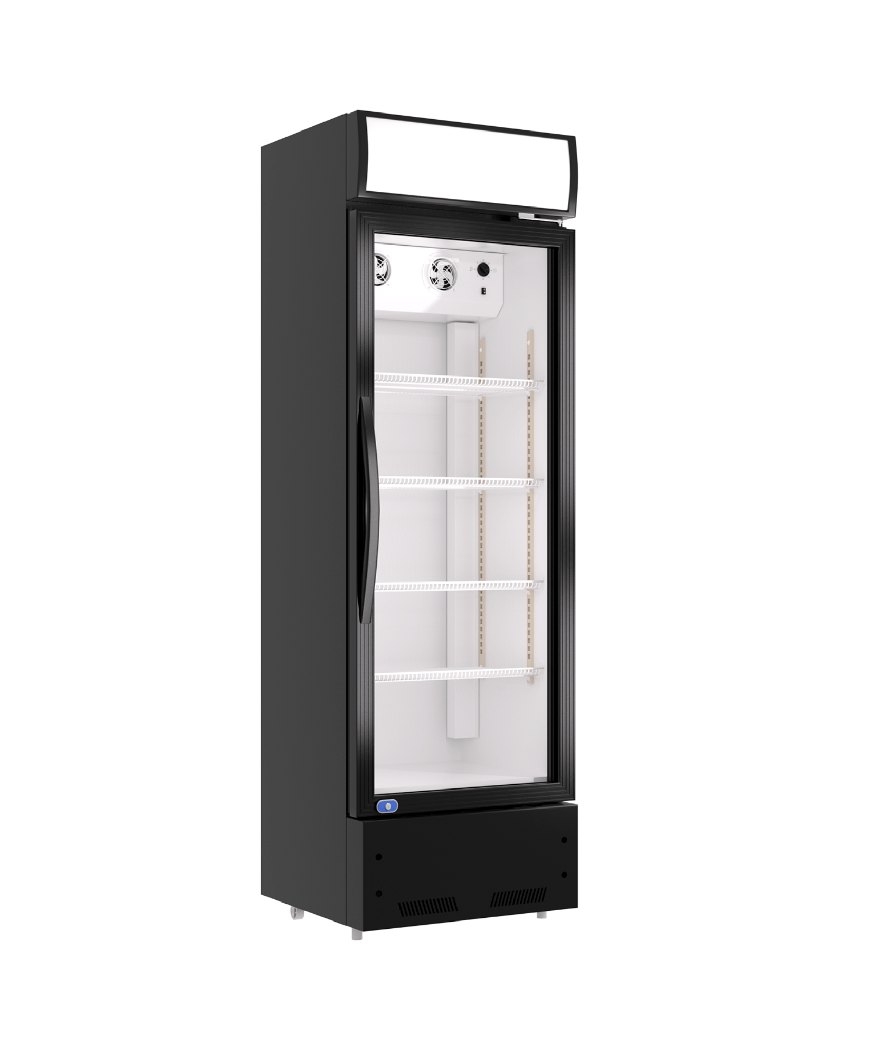 Heavy-Duty 23-Inch Commercial Single Glass Door Refrigerator With LED Lights (SAK43533)