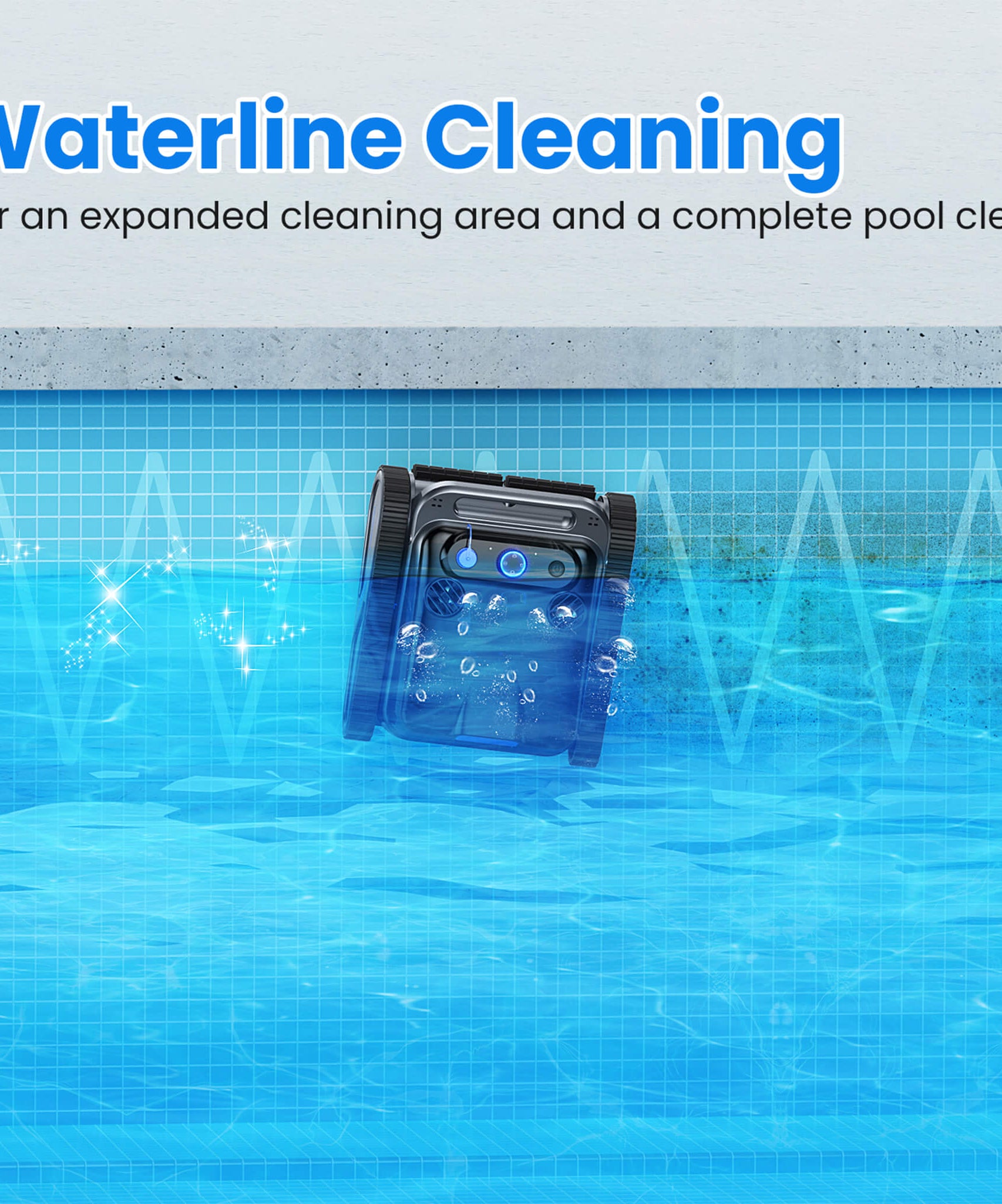 Kabelloser Wandkletter-Poolroboter für den Schwerlastbetrieb (SAK80239)