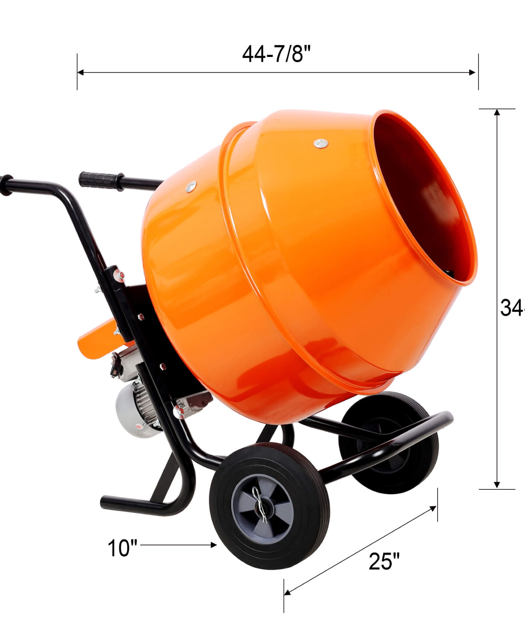 Heavy-Duty CSA Certified Portable Cement Mixer With 1/2HP Motor, 40GAL (SAK01962)
