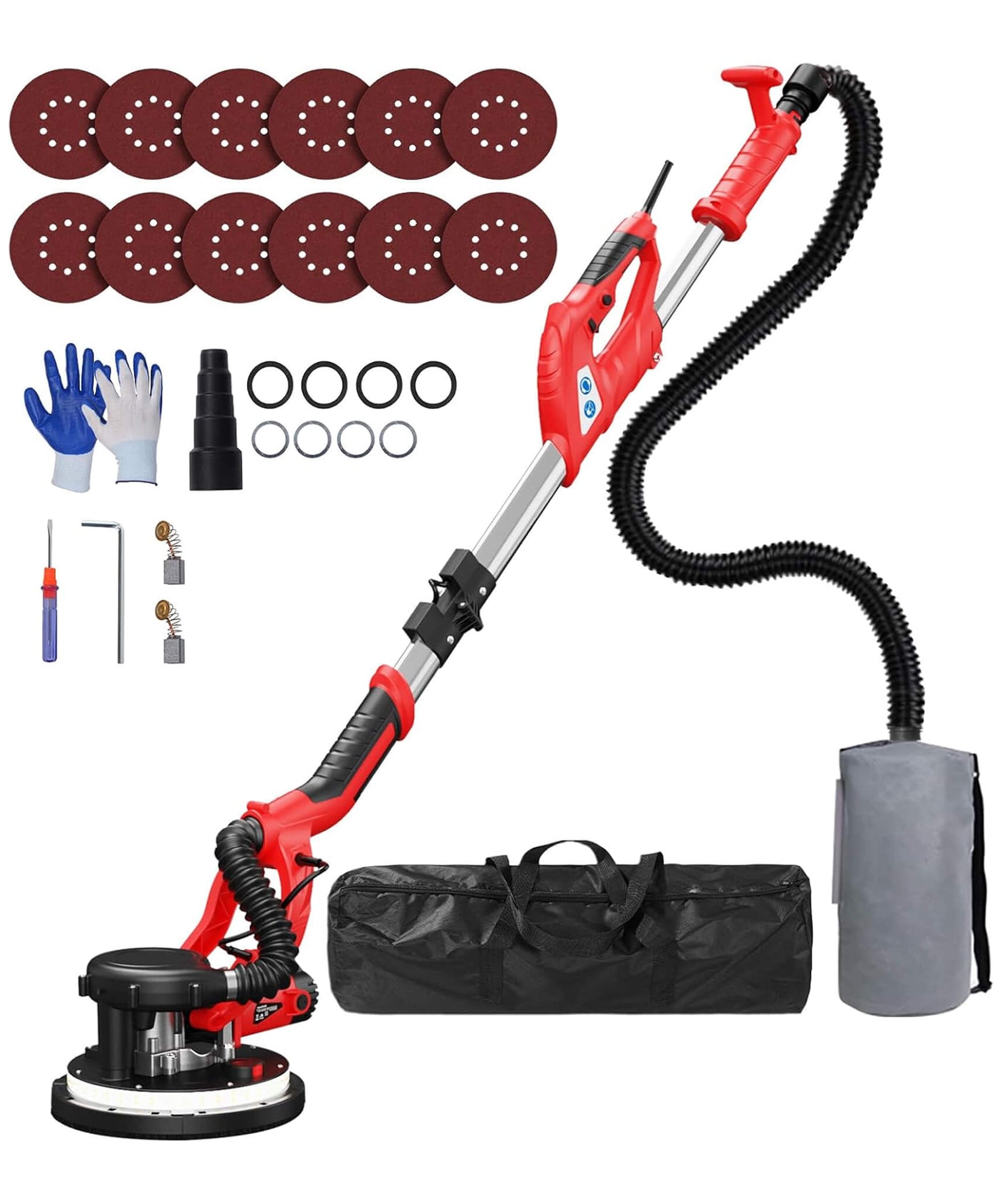 Heavy-Duty Drywall Ceiling Pole Sander Vacuum Tool (SAK93935)