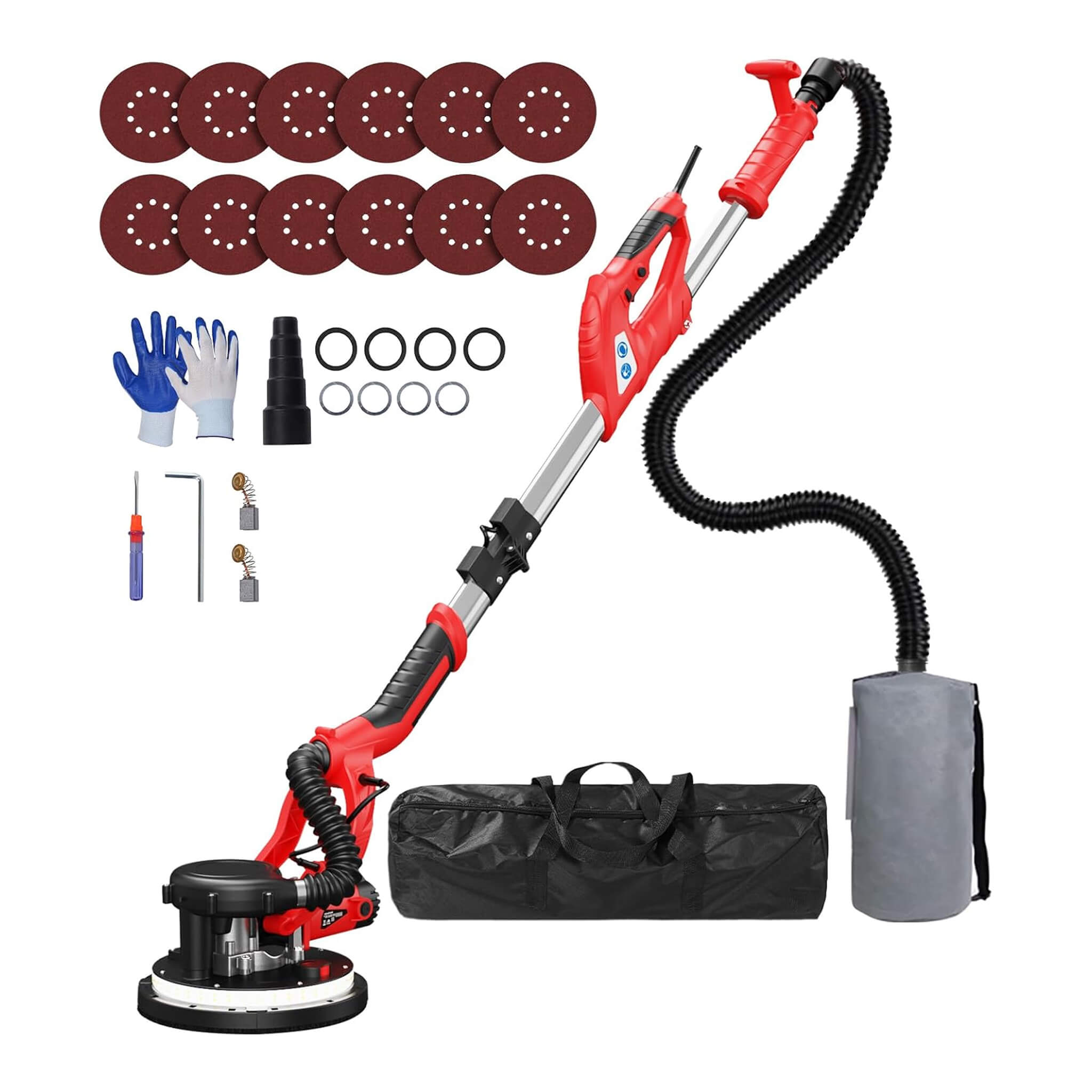 Heavy-Duty Drywall Ceiling Pole Sander Vacuum Tool (SAK93935)