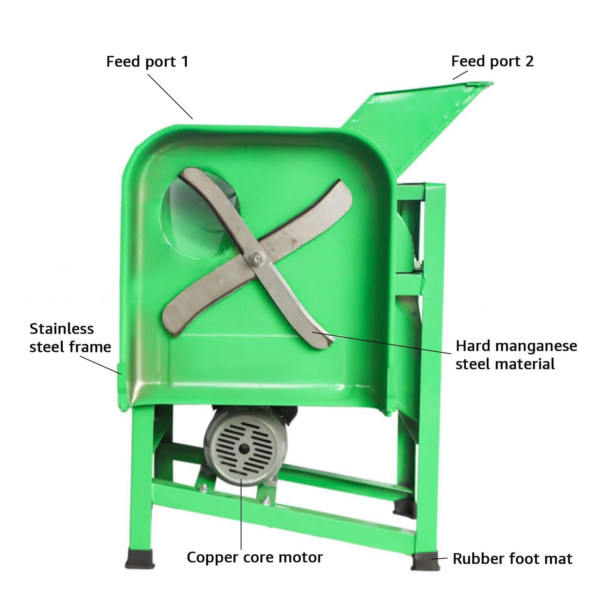 Heavy-Duty Electric Commercial Forage Harvester Hay Chopper (SAK98740)