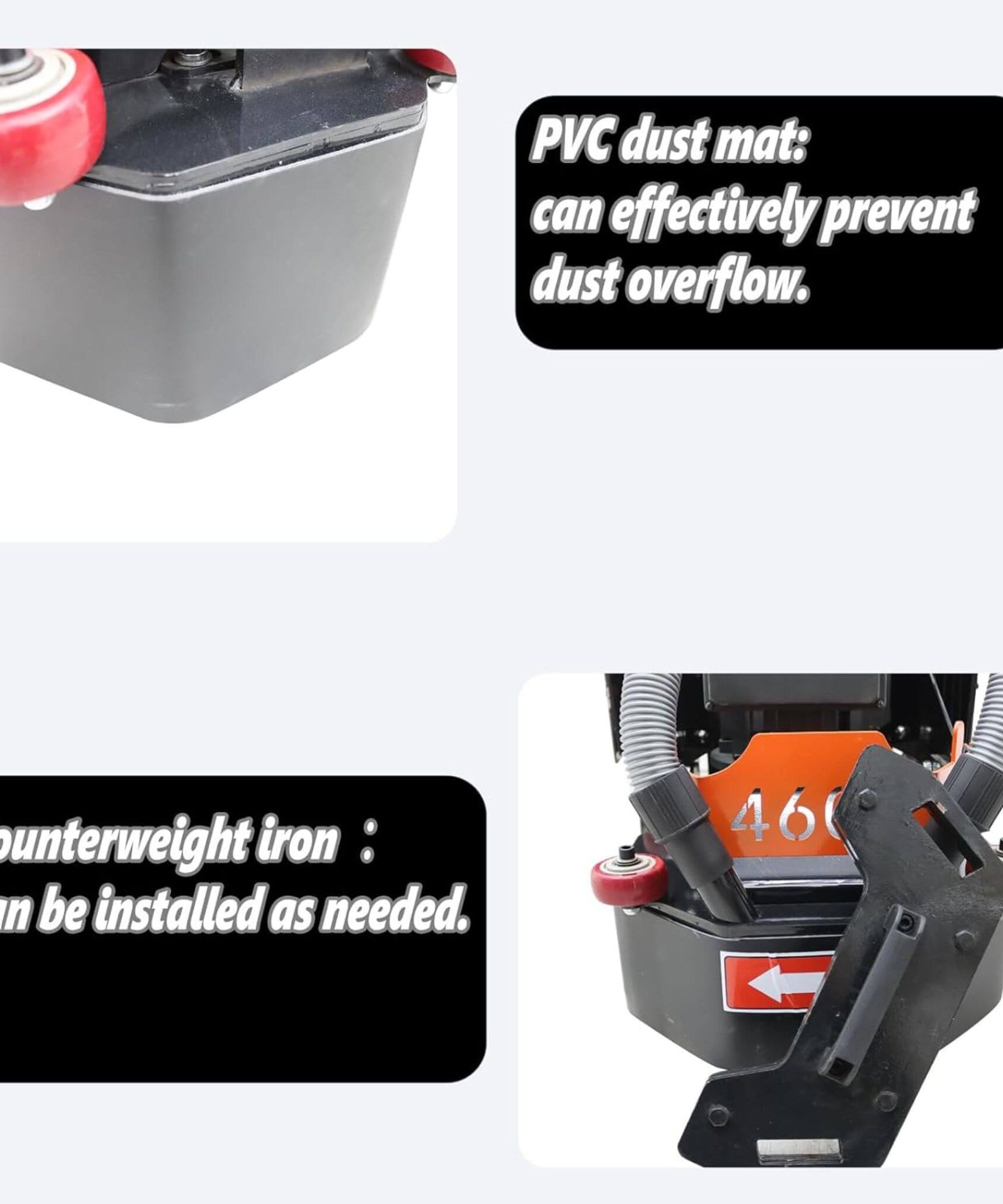Heavy-Duty Electric Hand-Push Concrete Floor Grinder Polisher (SAK64185)