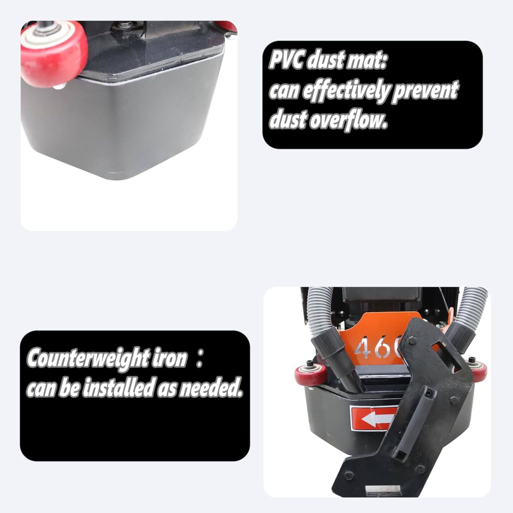 Heavy-Duty Electric Hand-Push Concrete Floor Grinder Polisher (SAK64185)