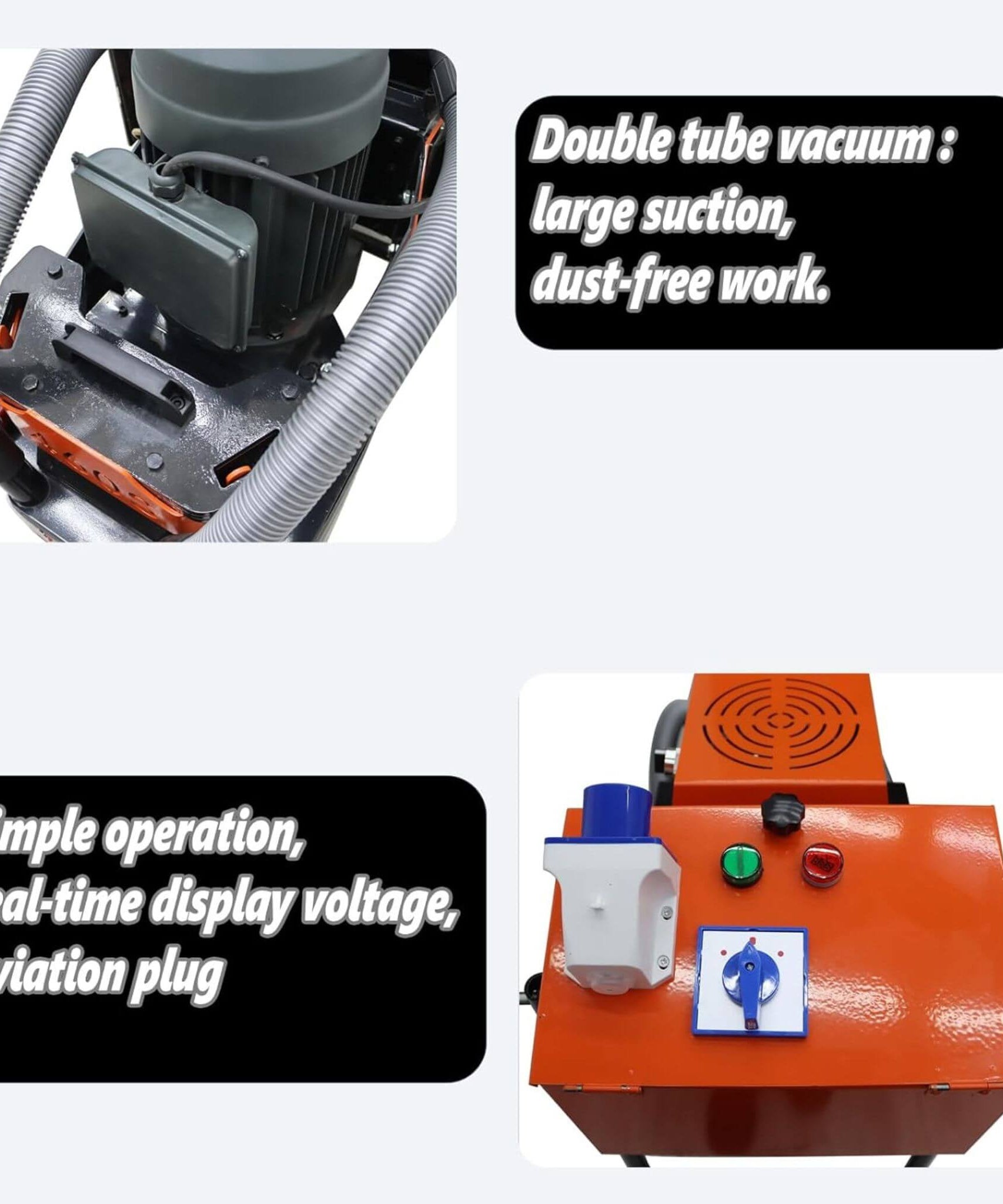 Heavy-Duty Electric Hand-Push Concrete Floor Grinder Polisher (SAK64185)