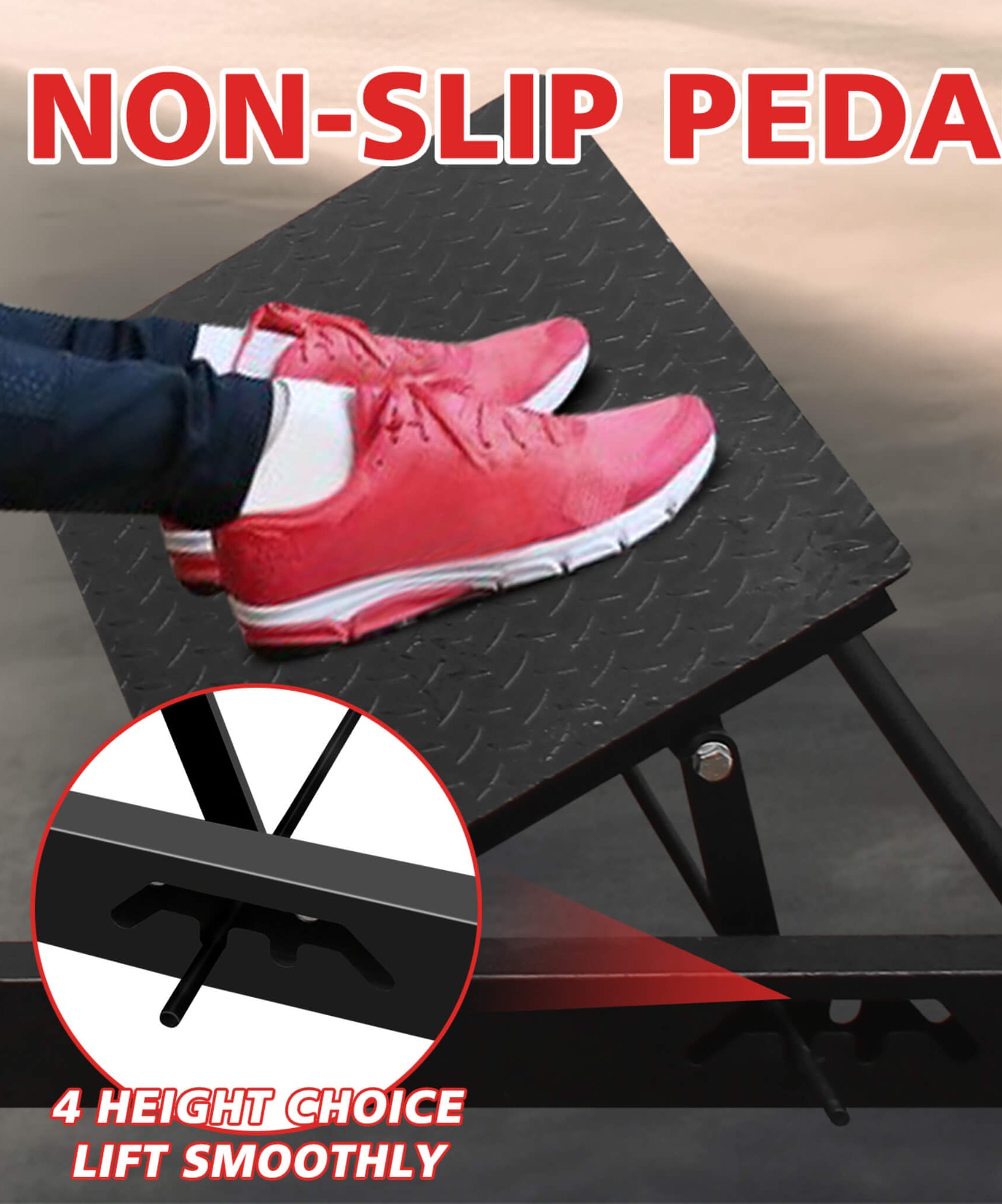 Rovix Heavy-Duty High Strength Steel Hip Thruster With Non-Slip Handles And Comfortable Foam Paddings (SAK92581)