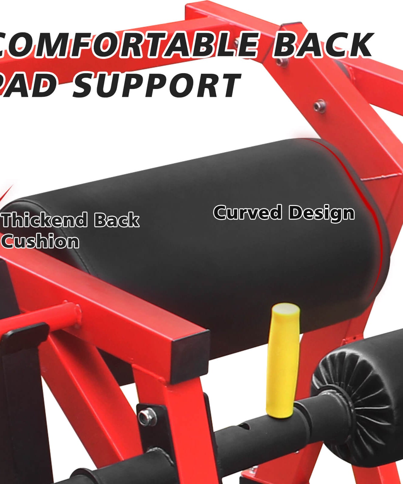 Rovix Heavy-Duty High Strength Steel Hip Thruster With Non-Slip Handles And Comfortable Foam Paddings (SAK92581)