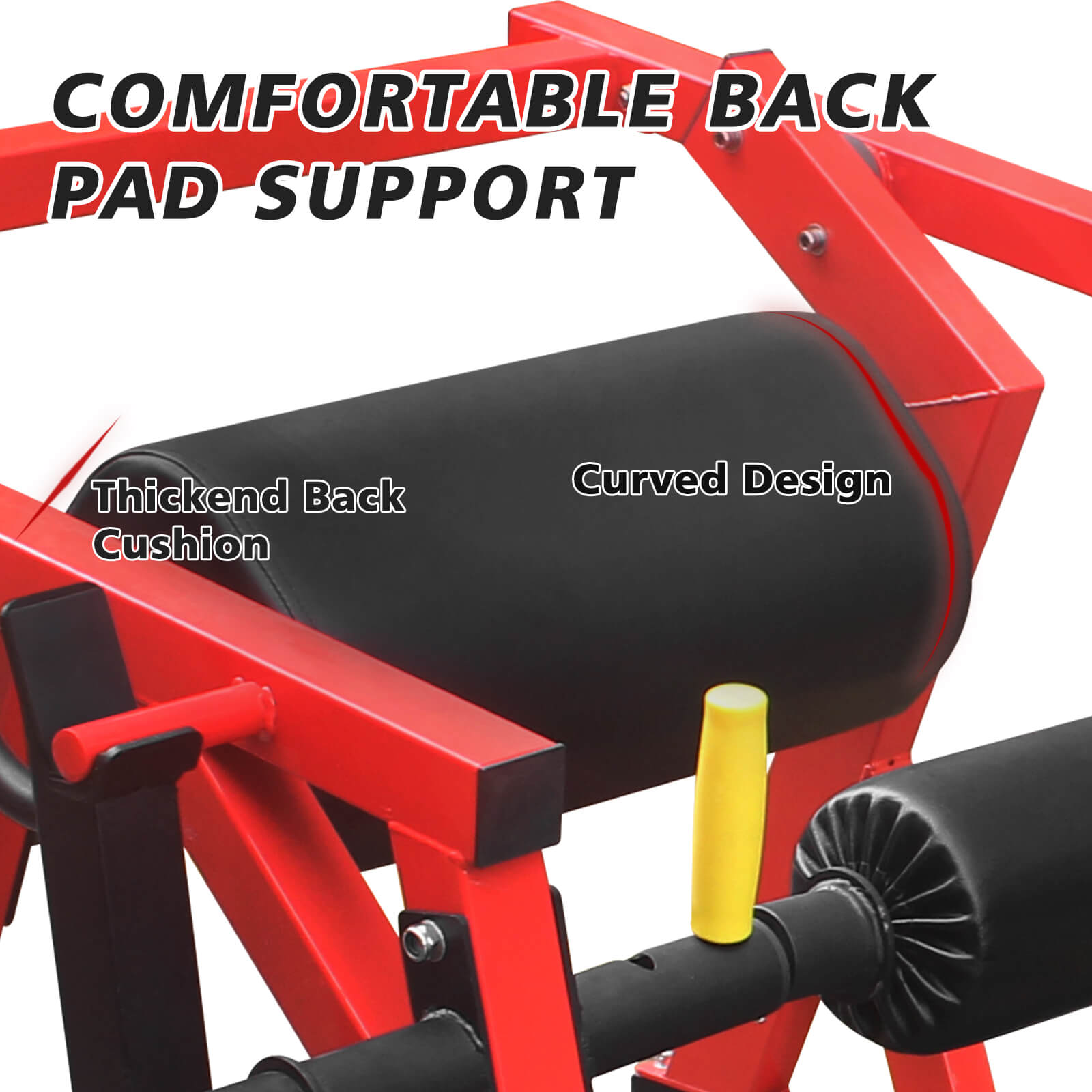 Rovix Heavy-Duty High Strength Steel Hip Thruster With Non-Slip Handles And Comfortable Foam Paddings (SAK92581)