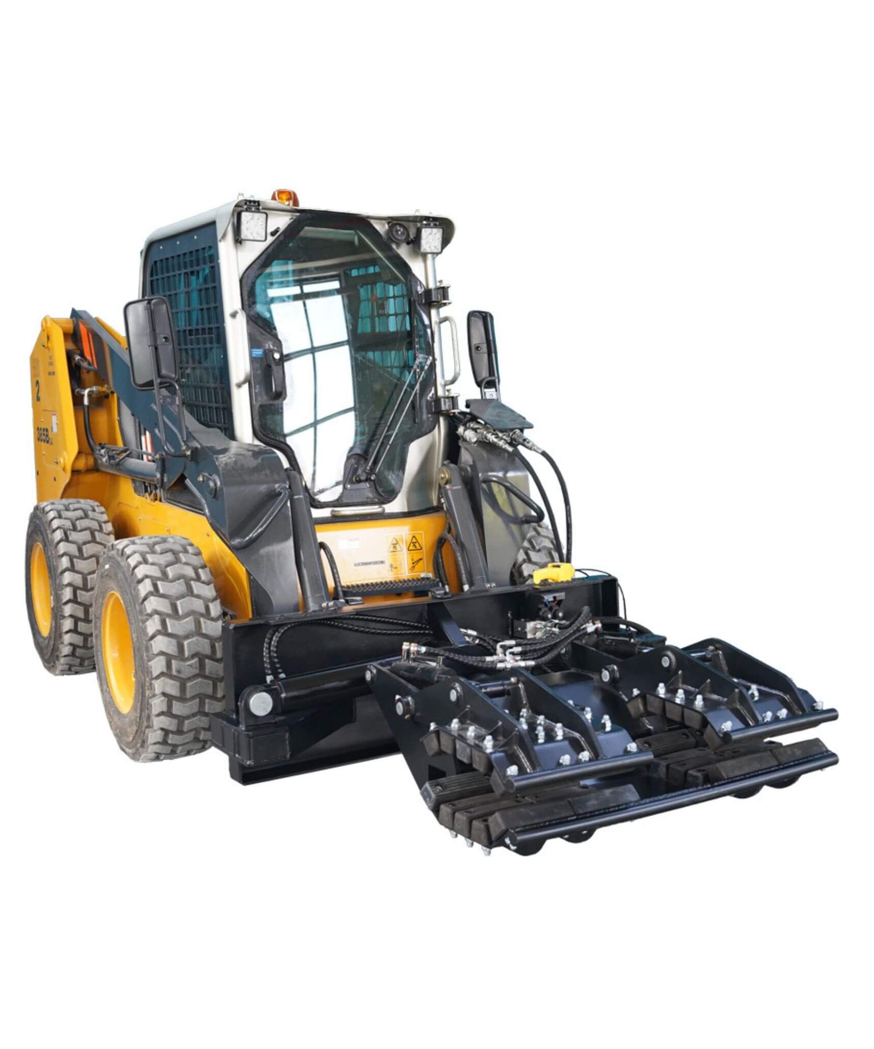 Heavy-Duty Hydraulic Grapple Rock And Pole Claw Skid Steer Attachment (SAK68042)