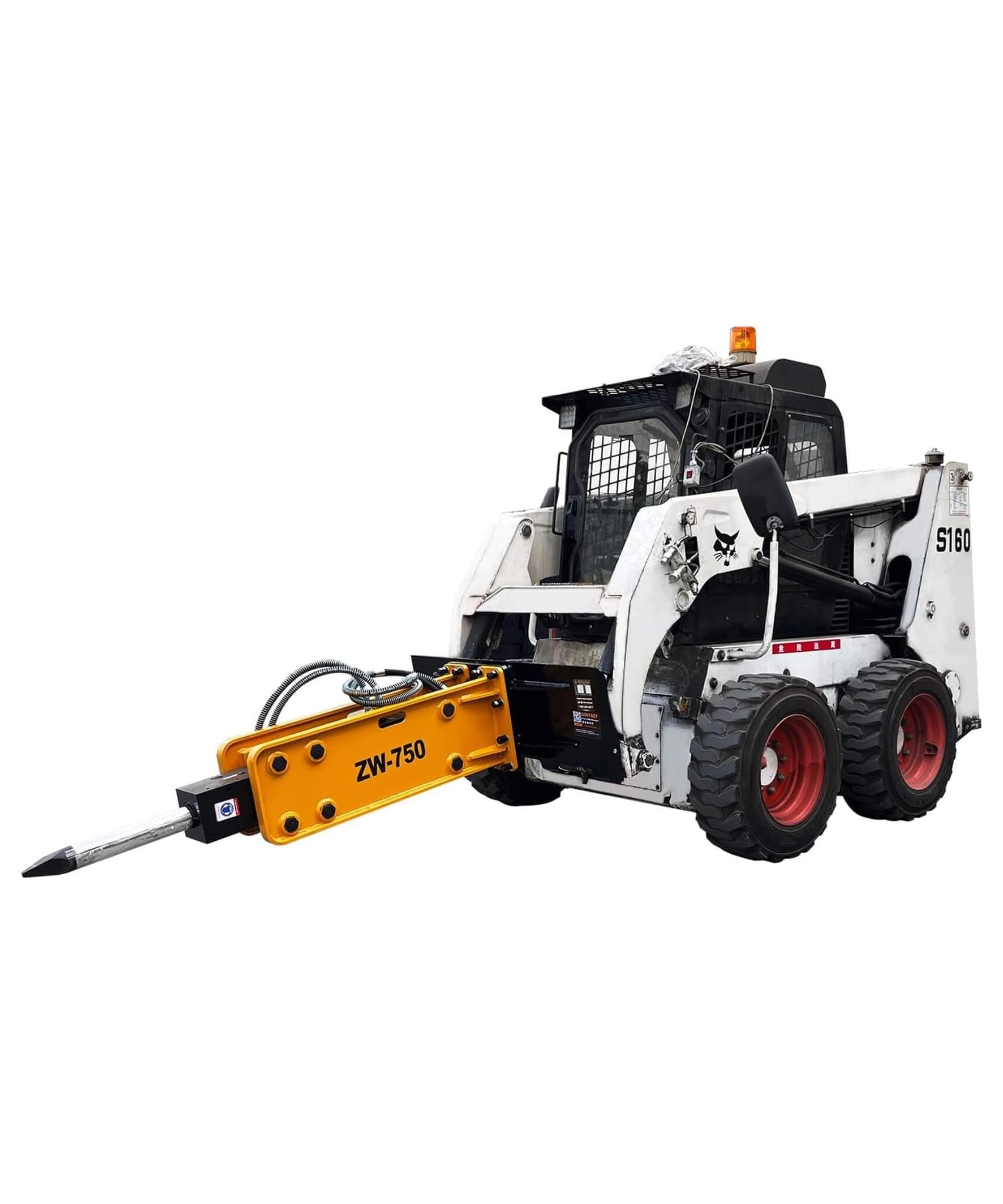 Heavy-Duty Hydraulic Hammer Skid Steer Attachment (SAK39715)