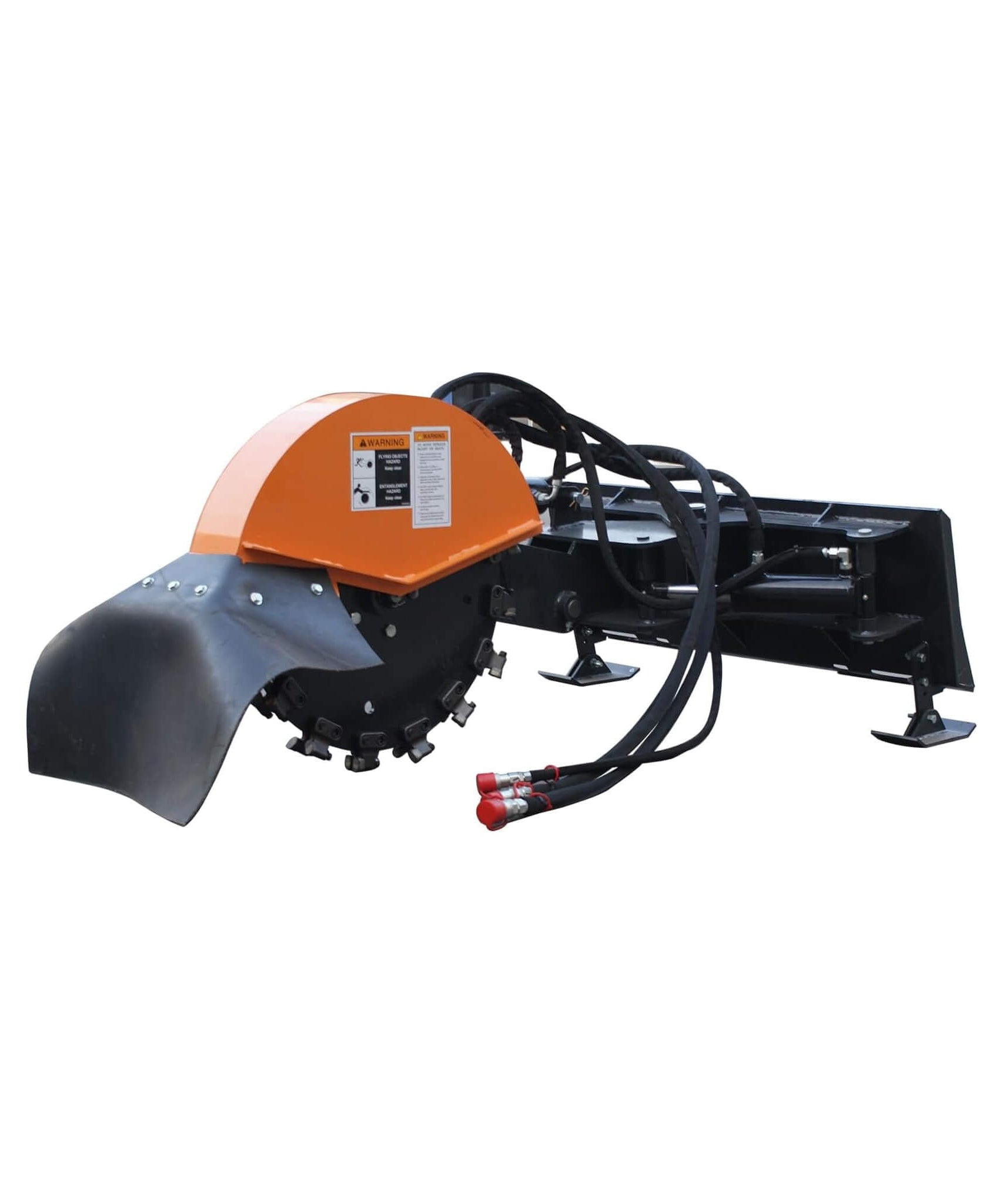 Heavy-Duty Hydraulic Skid Steer Stump Grinder Attachment With 24-Inch Wheel (SAK82954)