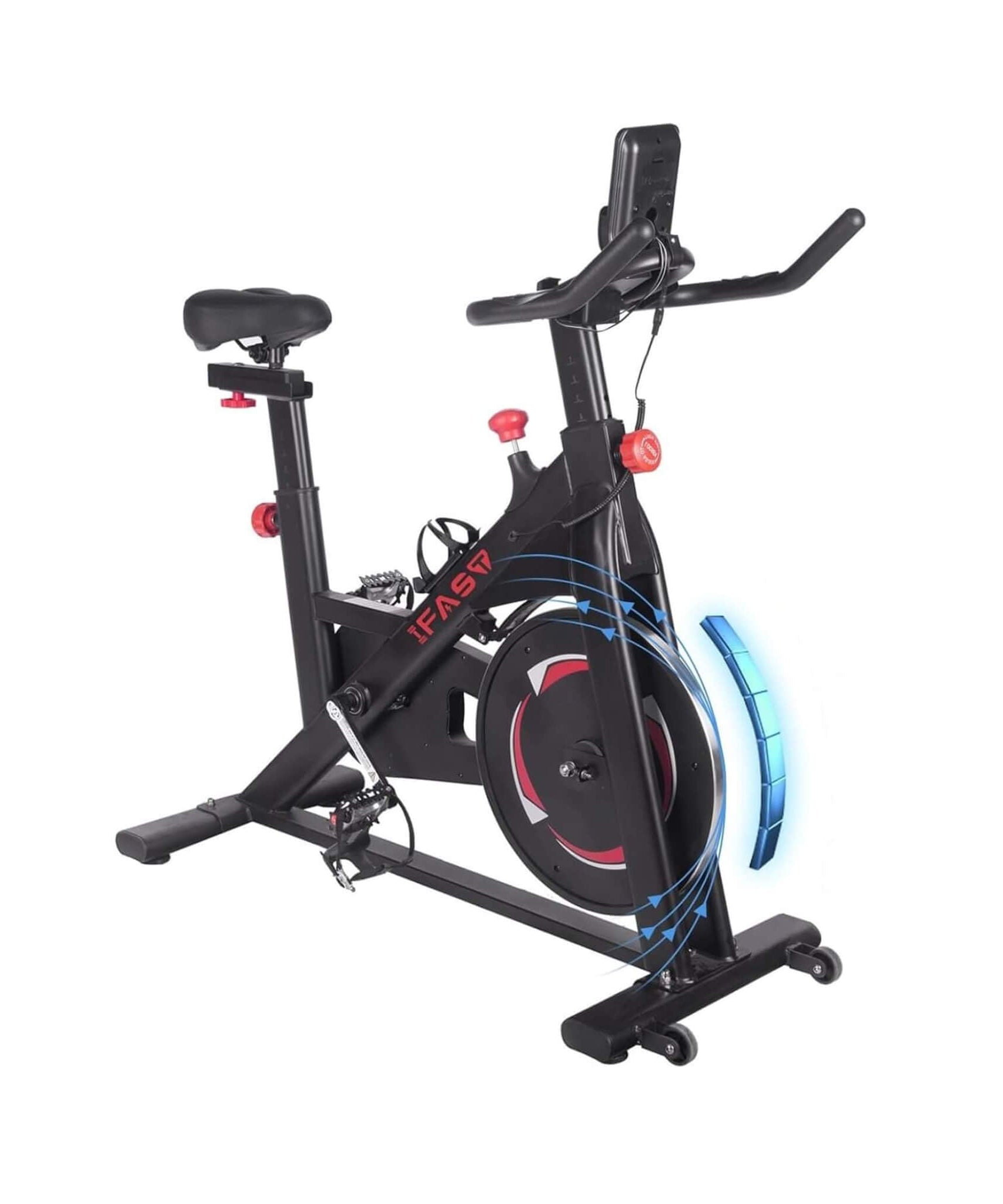 IFast Heavy-Duty Indoor Smart Stationary Fitness Cardio Training Spin Bike For Home Gyms (SAK65195)