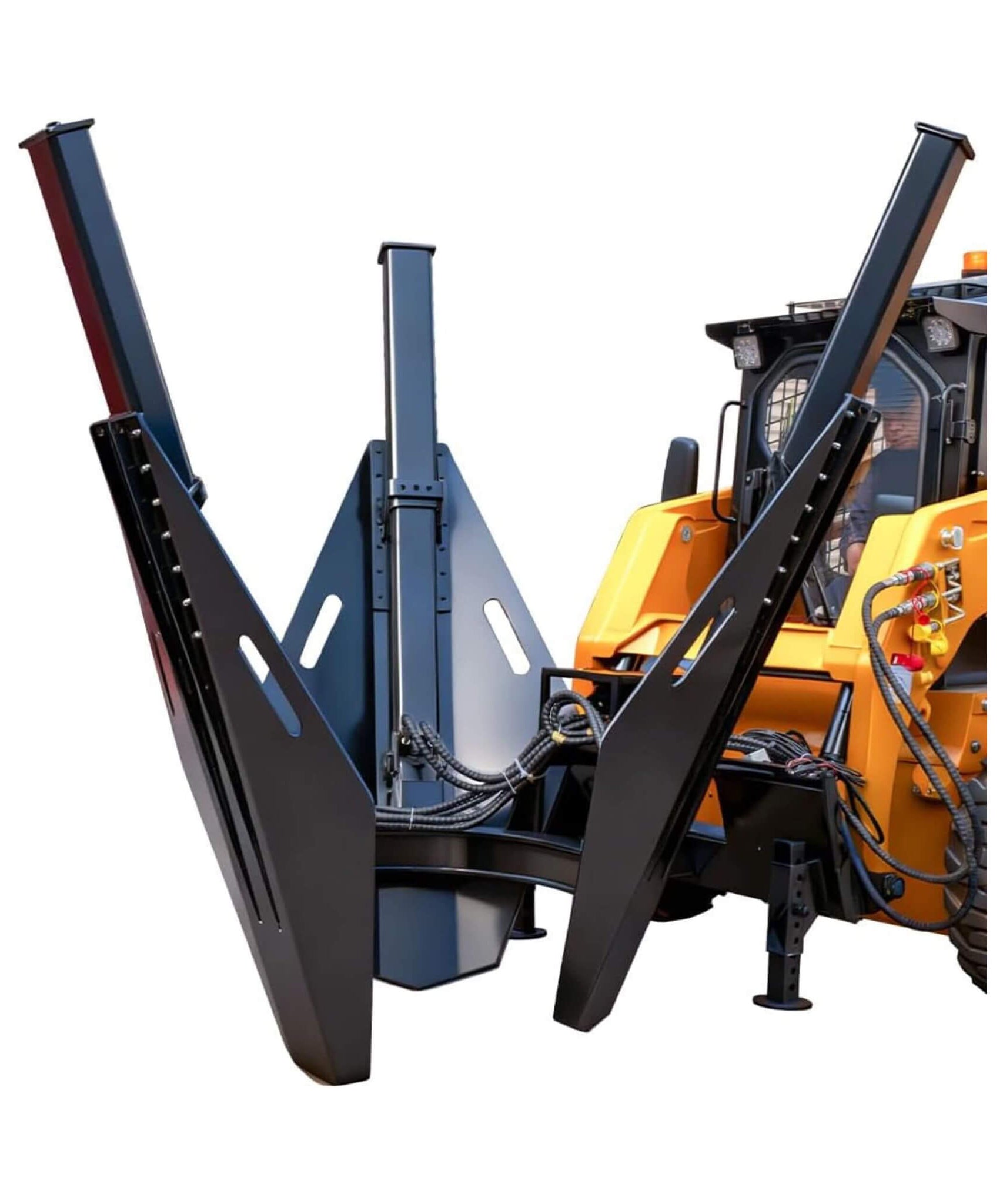 Heavy-Duty Industrial 3-Blade Tree Spade Transplanter Skid Steer Attachment (SAK50296)