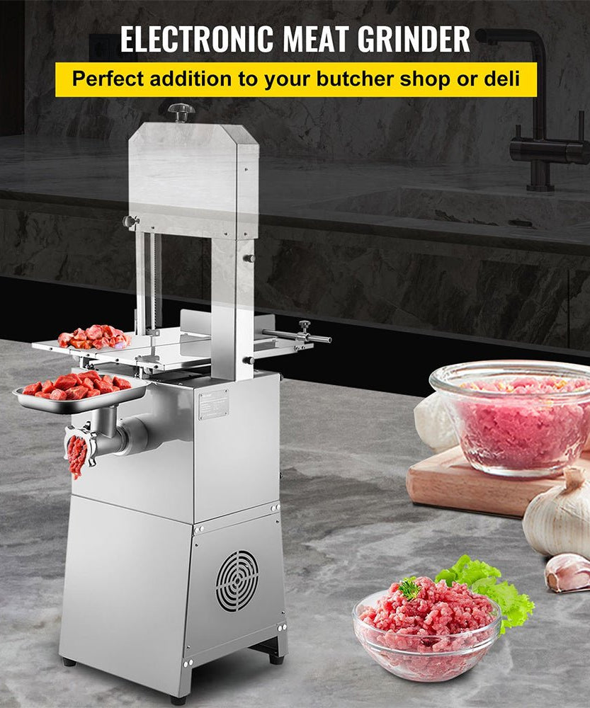 Heavy-Duty Industrial Electric Meat Bandsaw Bone Cutting Machine, 550W (SAK47410)
