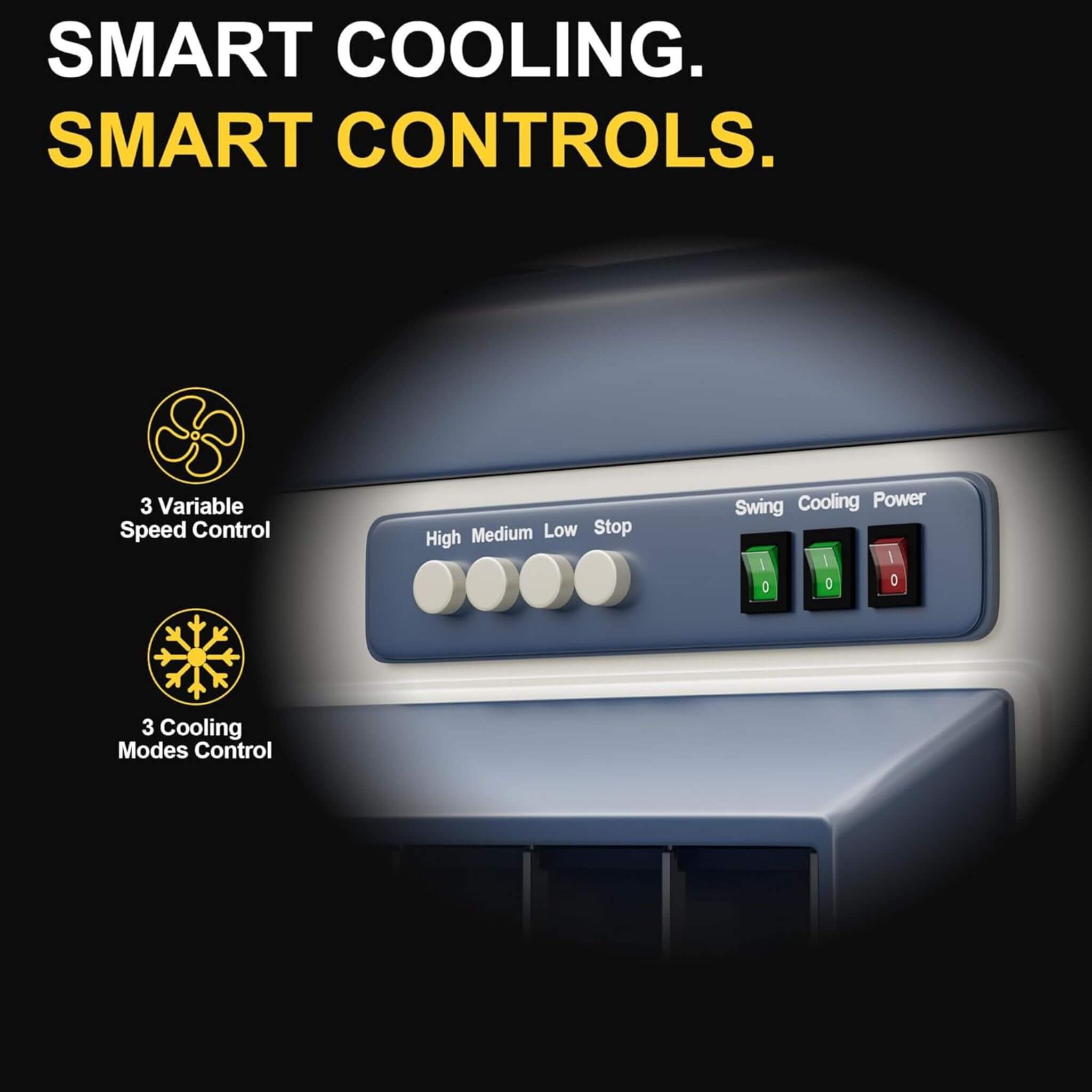 Heavy-Duty Industrial Outdoor Swamp Cooling Fan With Continuous Auto Fill (SAK94618)