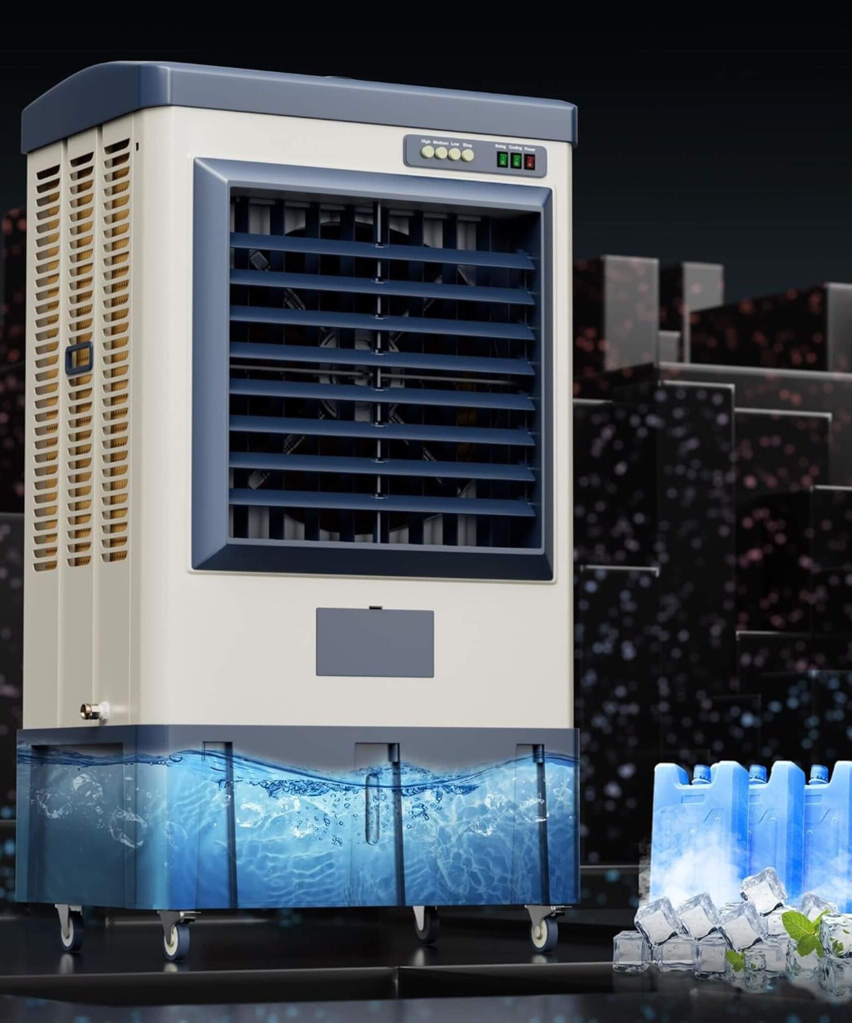 Heavy-Duty Industrial Outdoor Swamp Cooling Fan With Continuous Auto Fill (SAK94618)