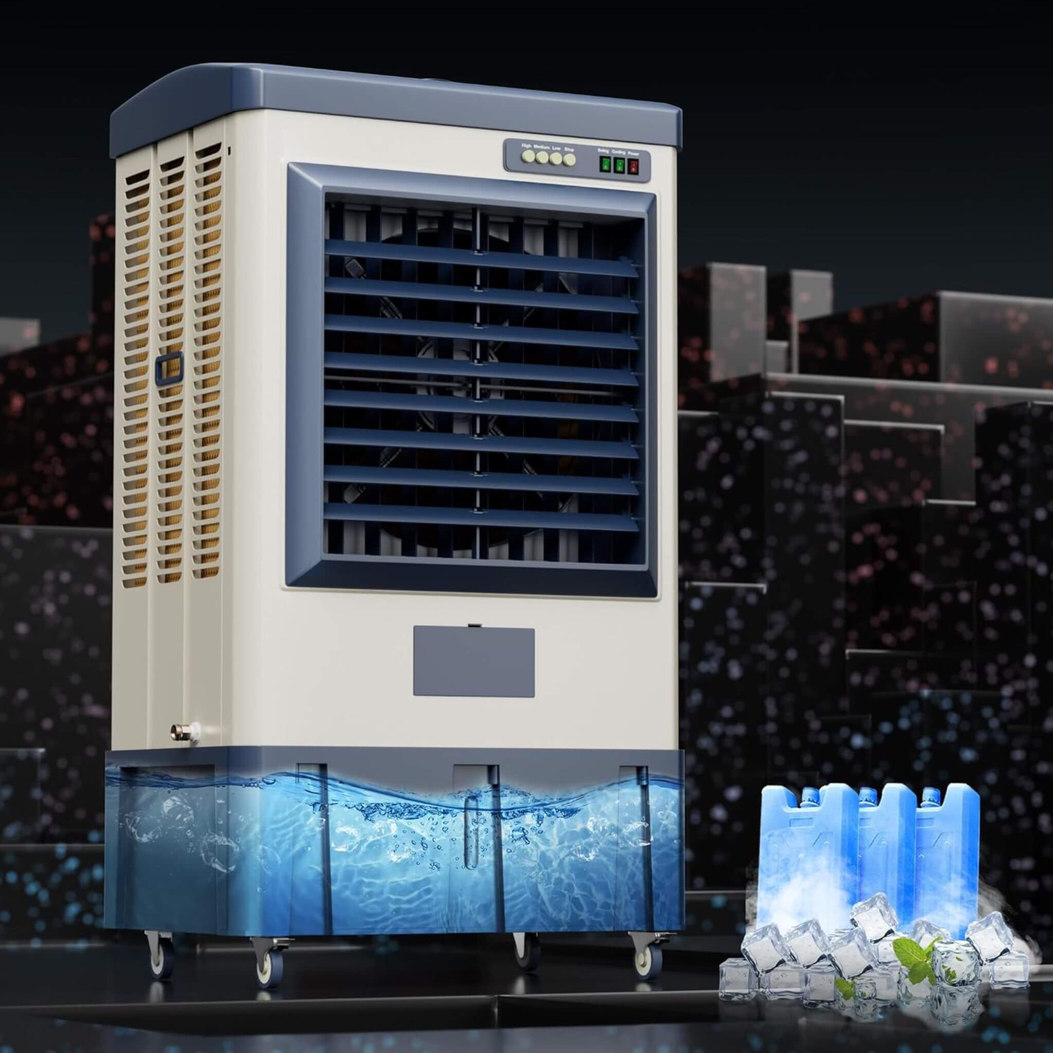 Heavy-Duty Industrial Outdoor Swamp Cooling Fan With Continuous Auto Fill (SAK94618)