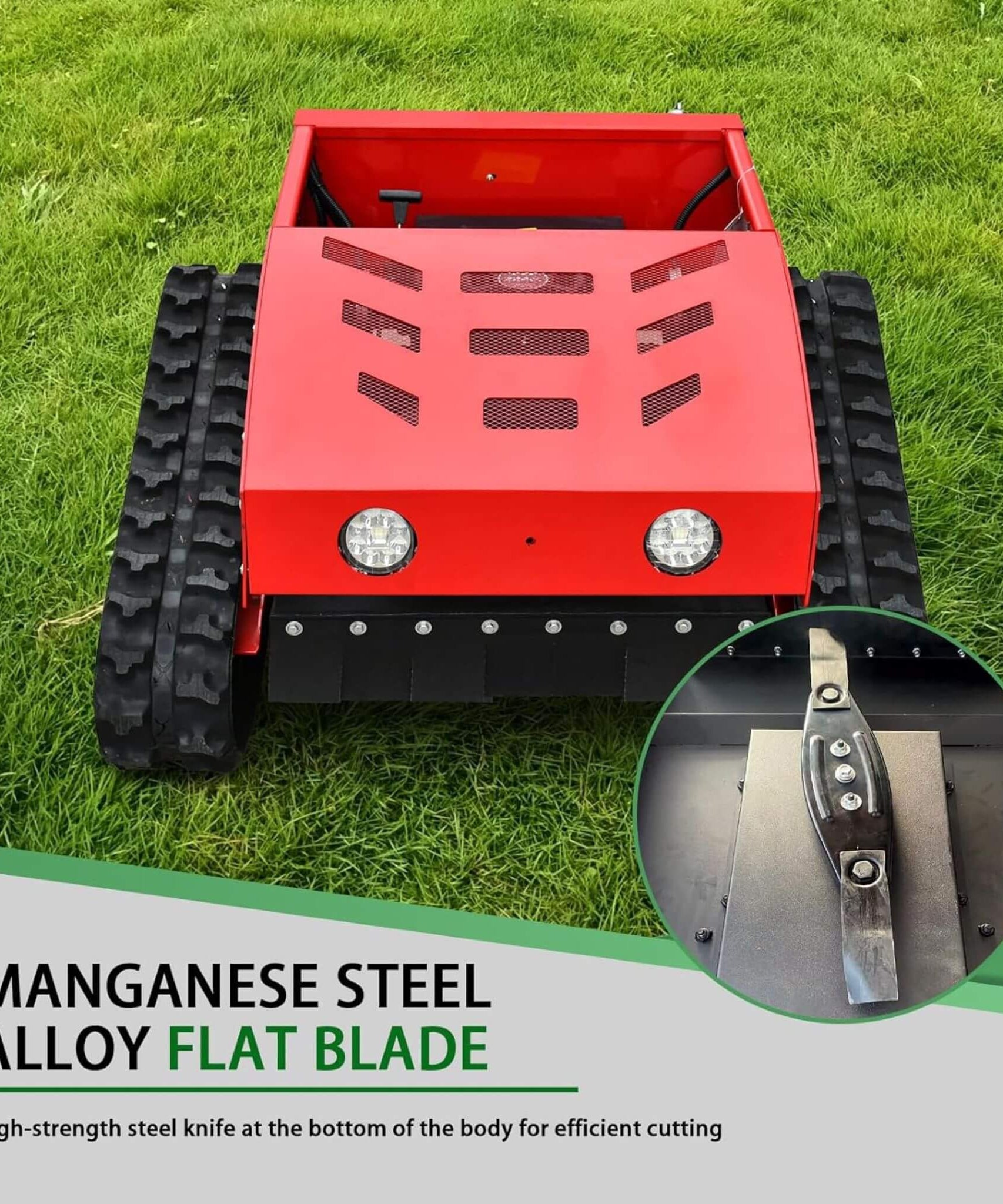 Heavy-Duty Industrial Remote-Controlled Lawn Mower With Adjustable Cutting Height (SAK71239)