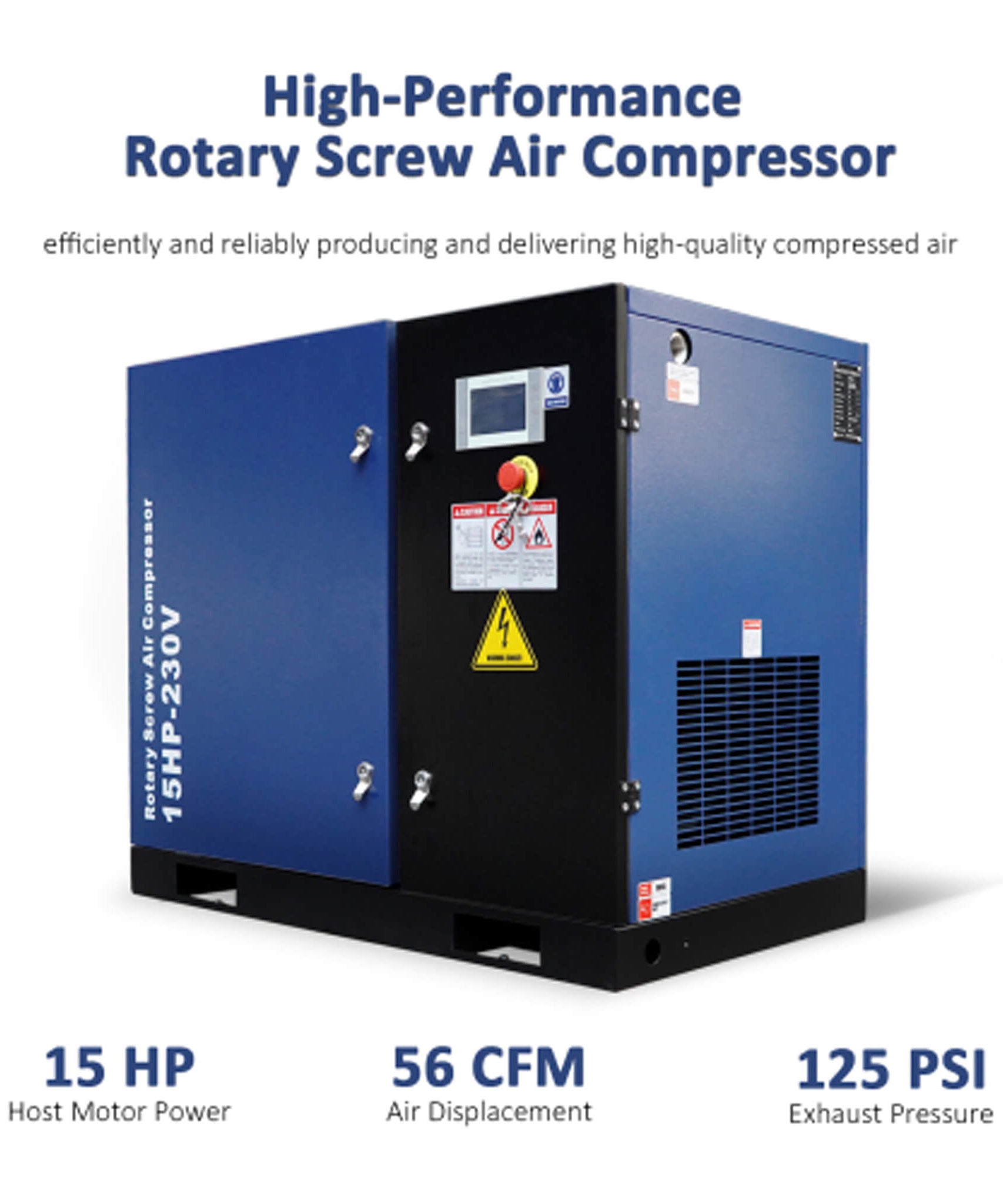 Heavy-Duty Industrial Rotary Screw Air Compressor (SAK04891)