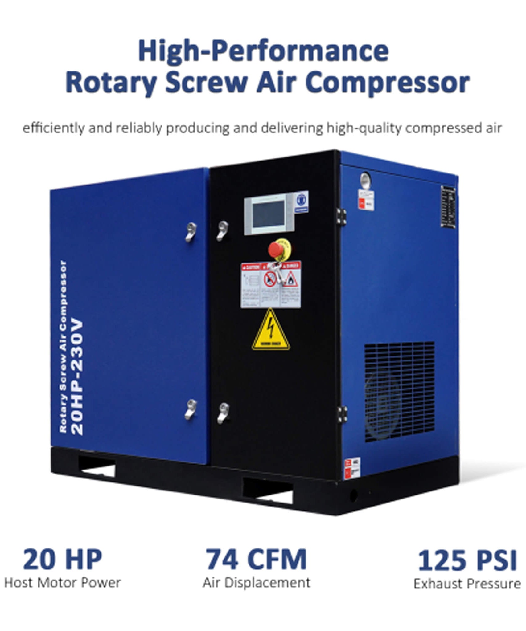 Heavy-Duty Industrial Rotary Screw Air Compressor (SAK04891)