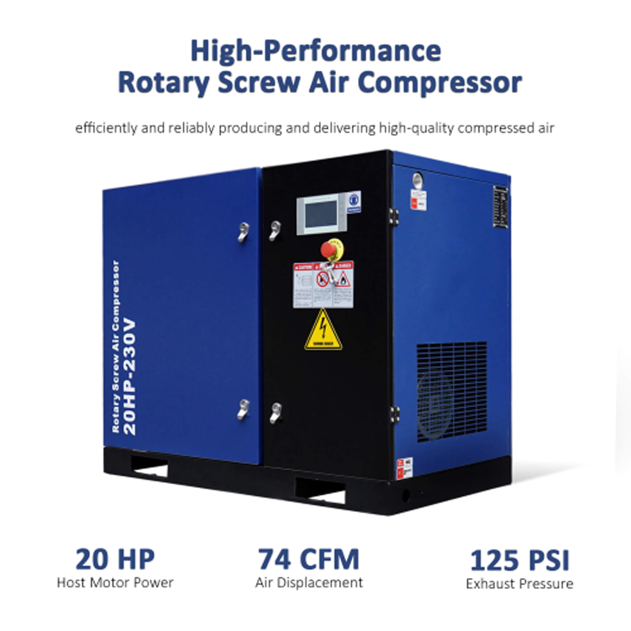 Heavy-Duty Industrial Rotary Screw Air Compressor (SAK04891)