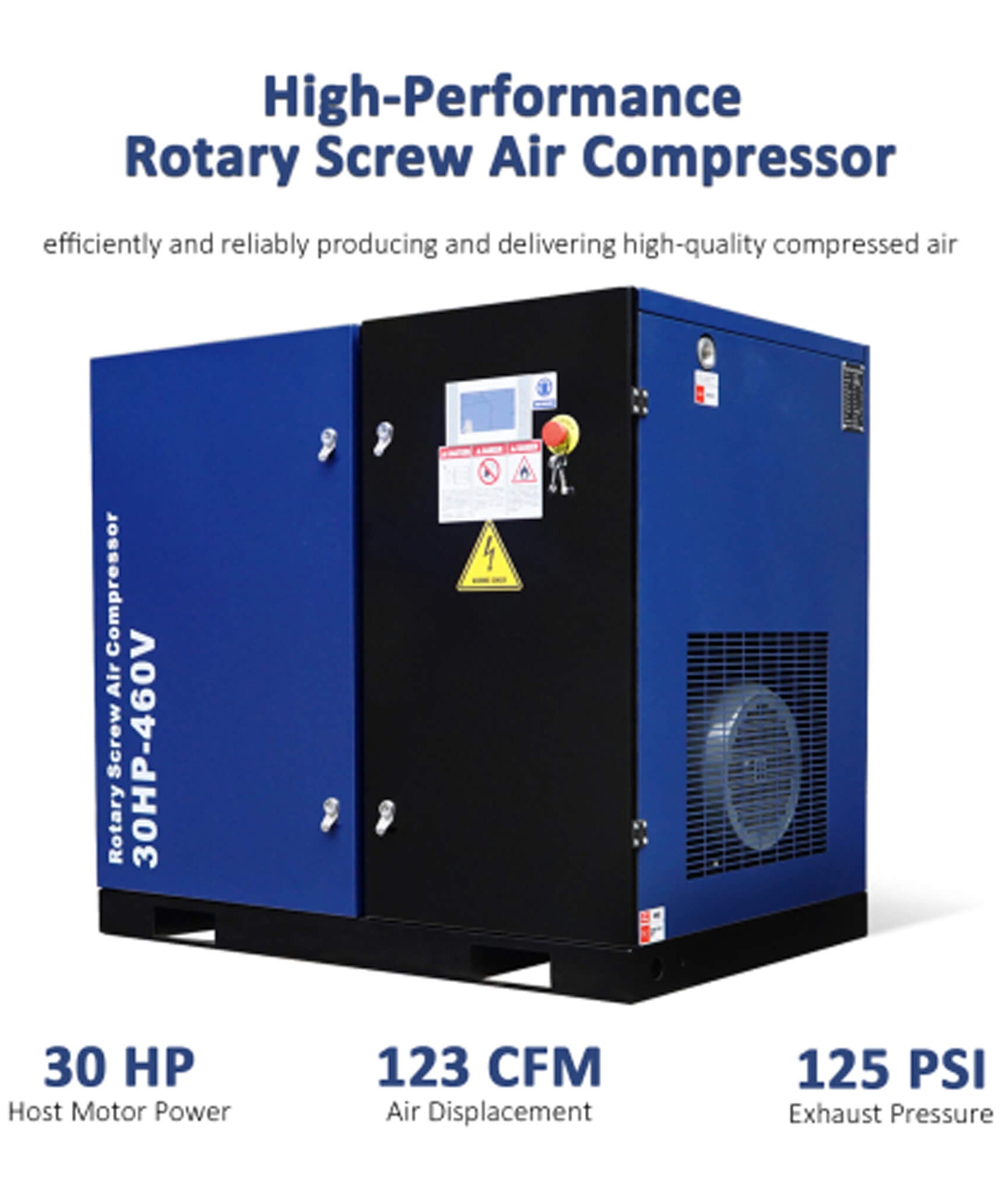 Heavy-Duty Industrial Rotary Screw Air Compressor (SAK04891)