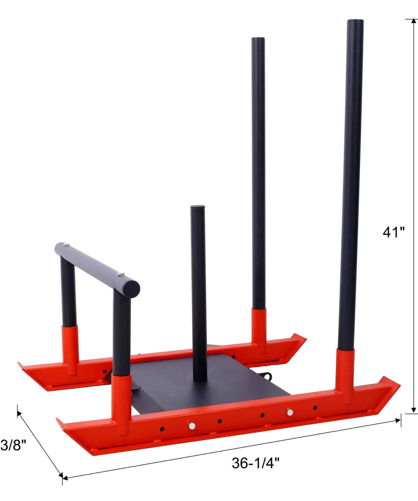Rovix Heavy-Duty Iron Weight Strength Fitness Training Sled For Muscle Building (SAK36721)