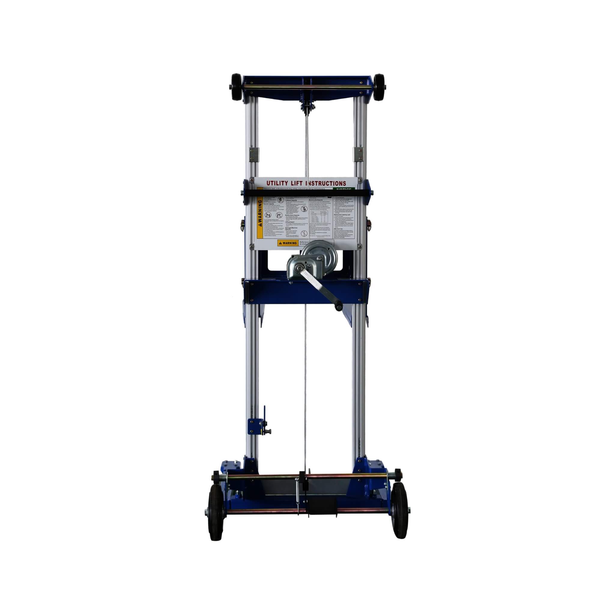 Heavy-Duty Lightweight Manual Hand Crank Straddle Stacker With Adjustable Straddle Legs, 400LBS (SAK94576)