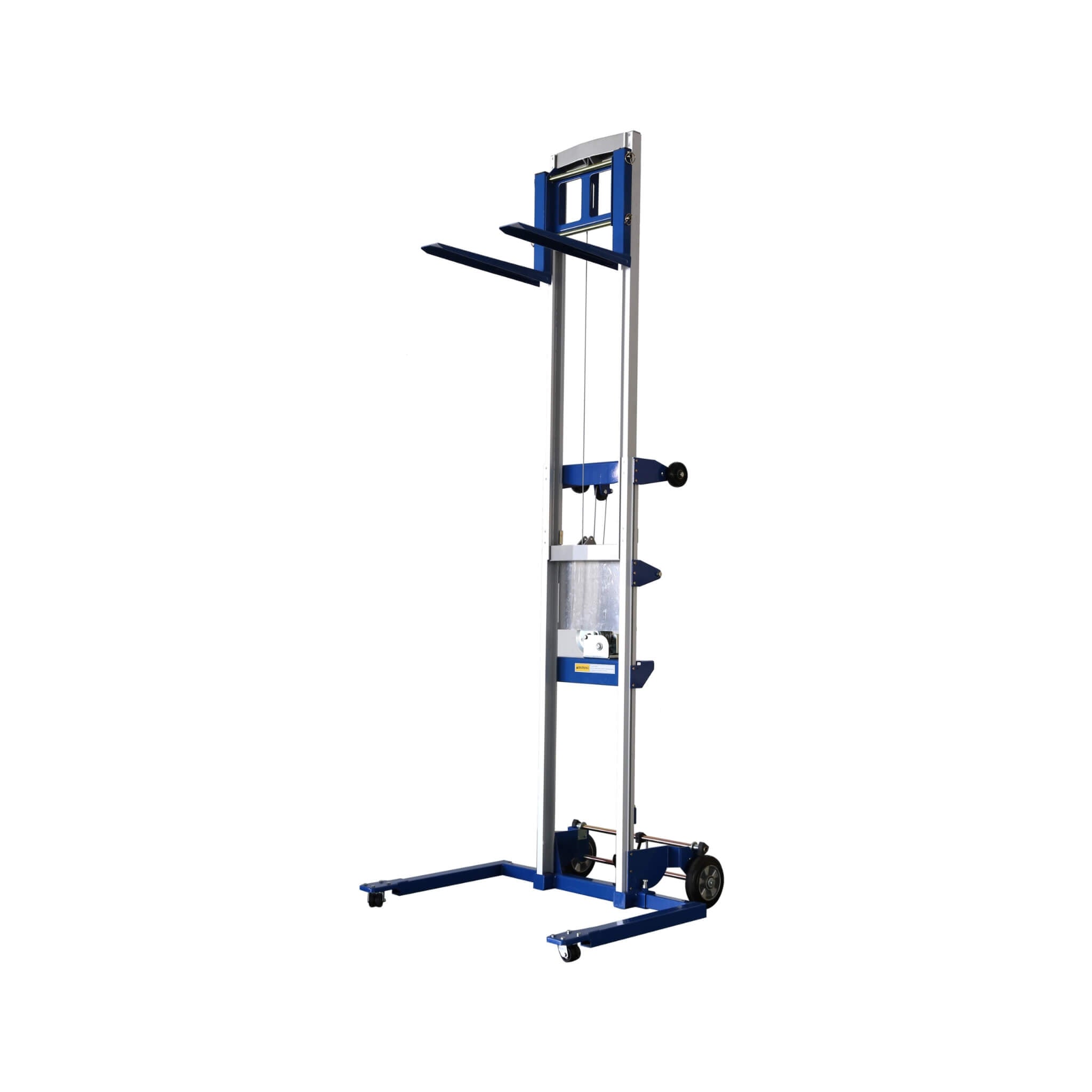Heavy-Duty Lightweight Manual Hand Crank Straddle Stacker With Adjustable Straddle Legs, 400LBS (SAK94576)