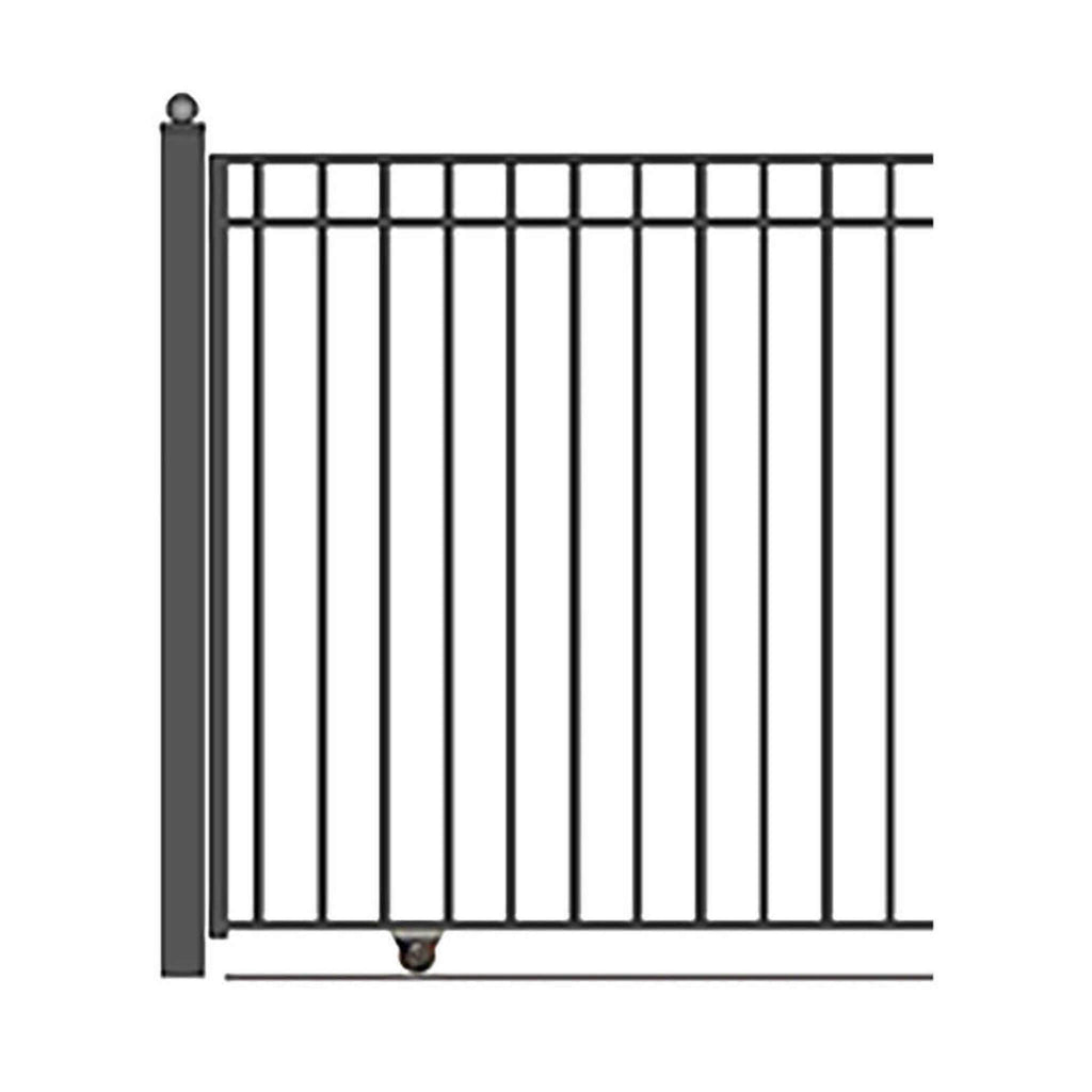 [12-30FT] Heavy-Duty Madrid-Style Premium Steel Sliding Driveway Gate (SAK23857)