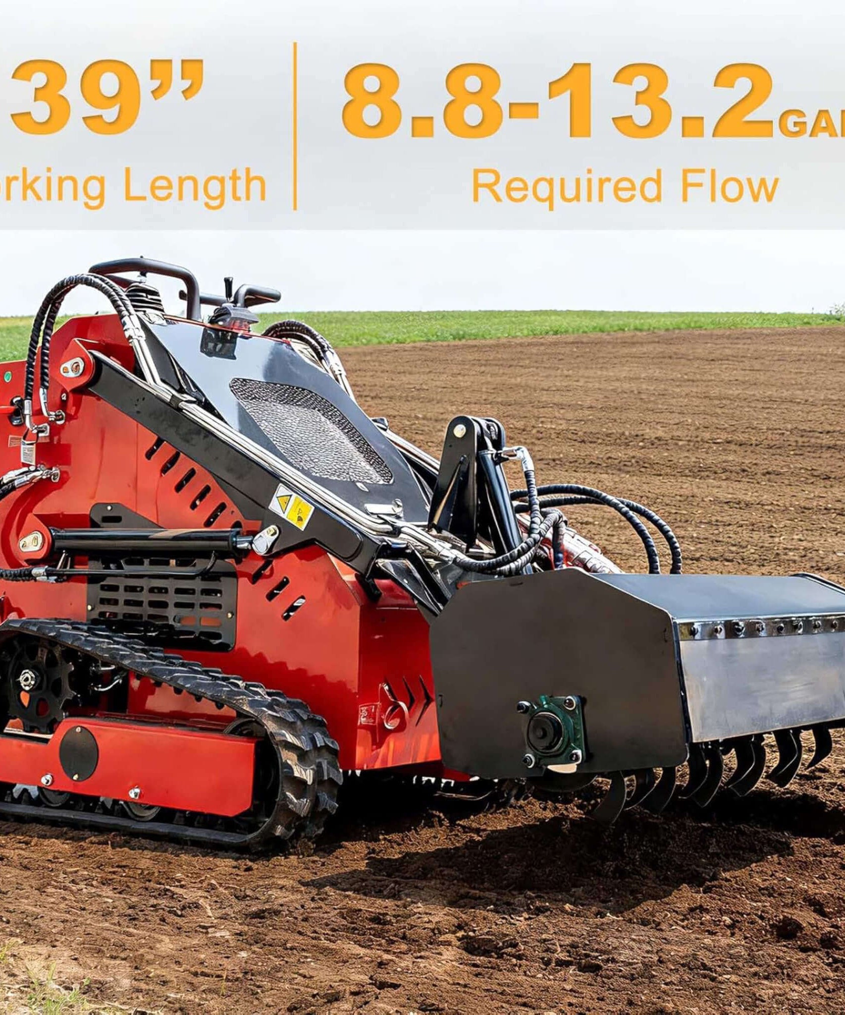Heavy-Duty Mini Loader Rotary Tiller Skid Steer Attachment (SAK93265)