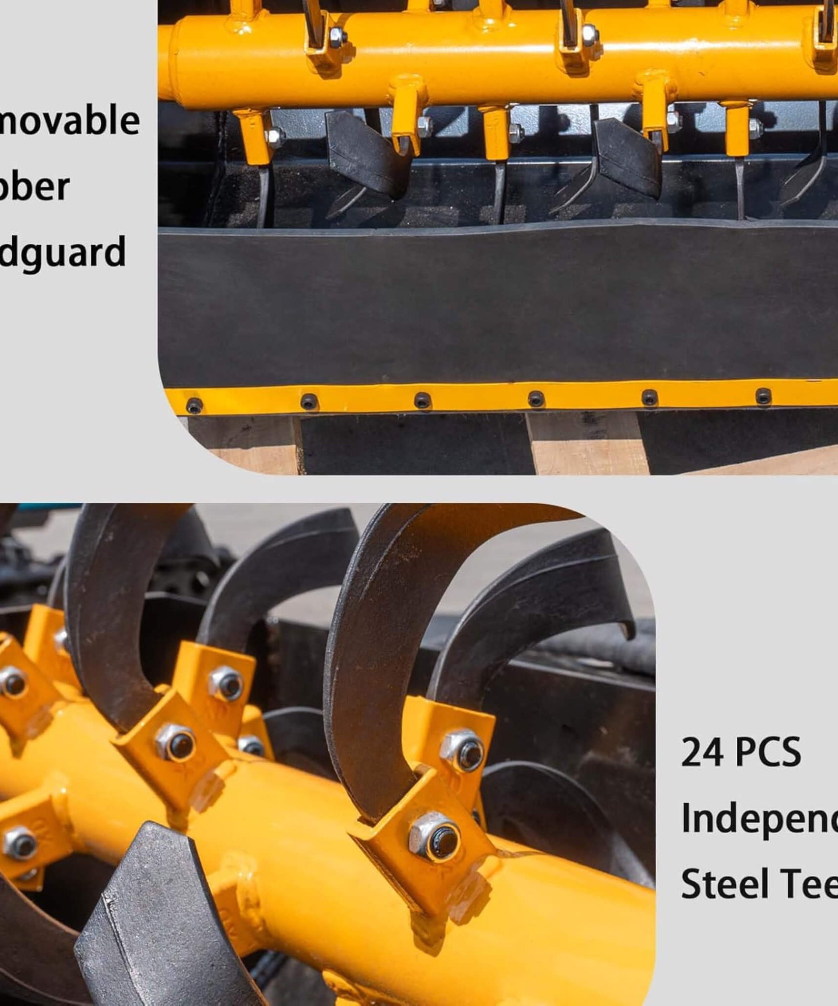 Heavy-Duty Mini Loader Rotary Tiller Skid Steer Attachment (SAK93265)