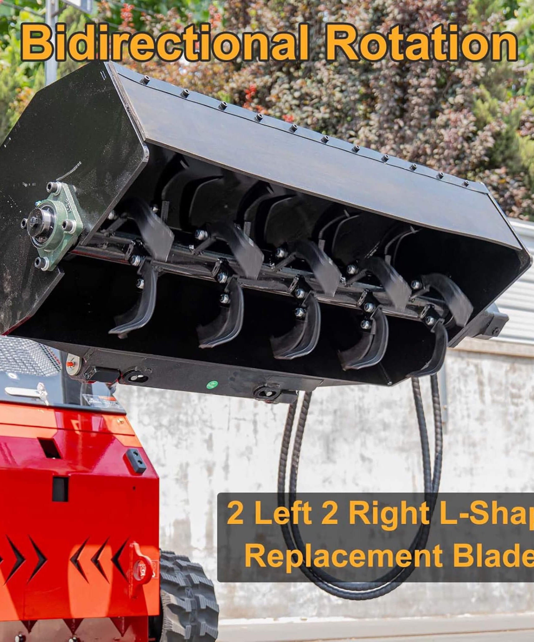 Heavy-Duty Mini Loader Rotary Tiller Skid Steer Attachment (SAK93265)