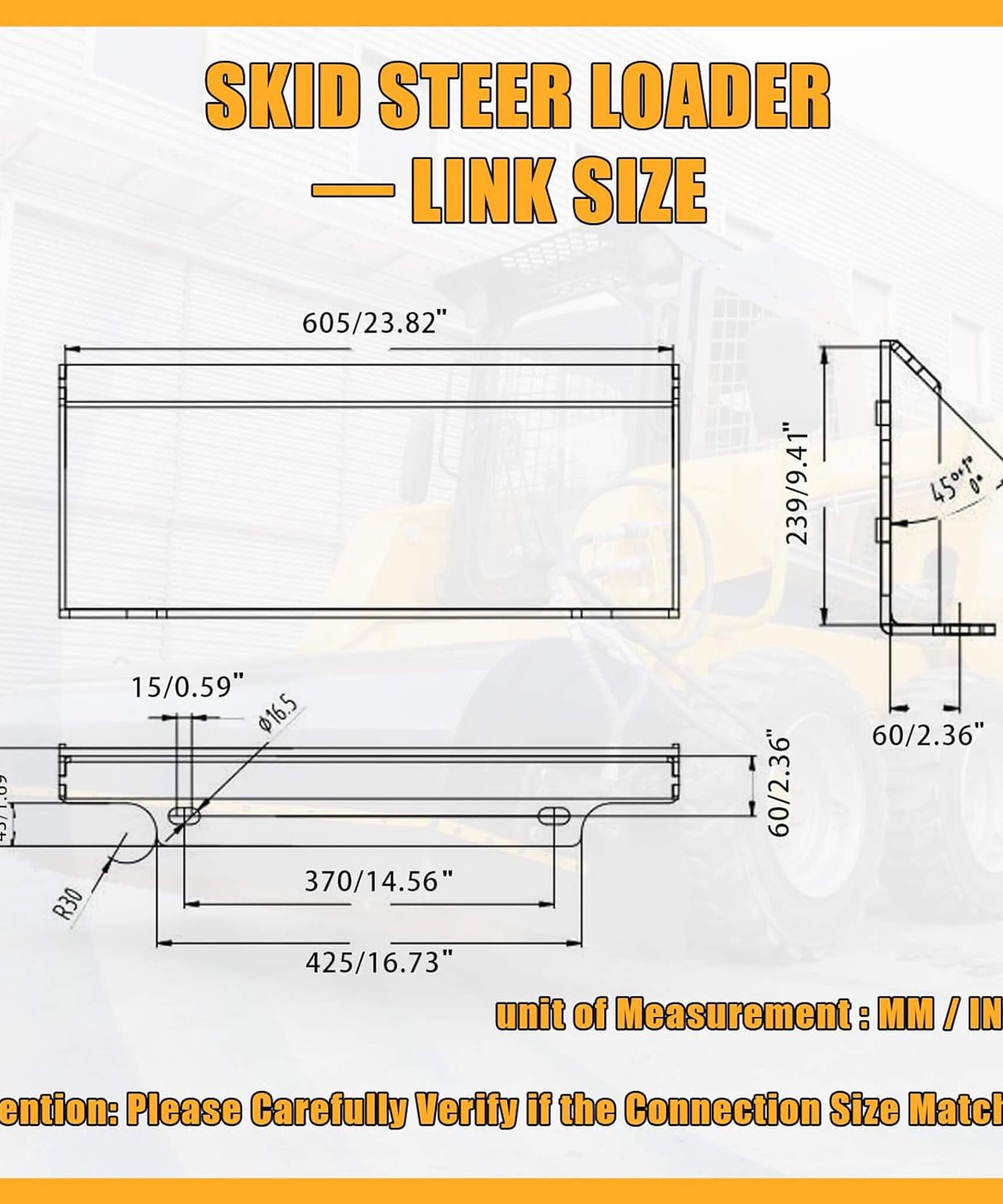 Heavy-Duty Mini Skid Steer Stump Grinder Attachment With Carbide Steel Teeth (SAK57481)