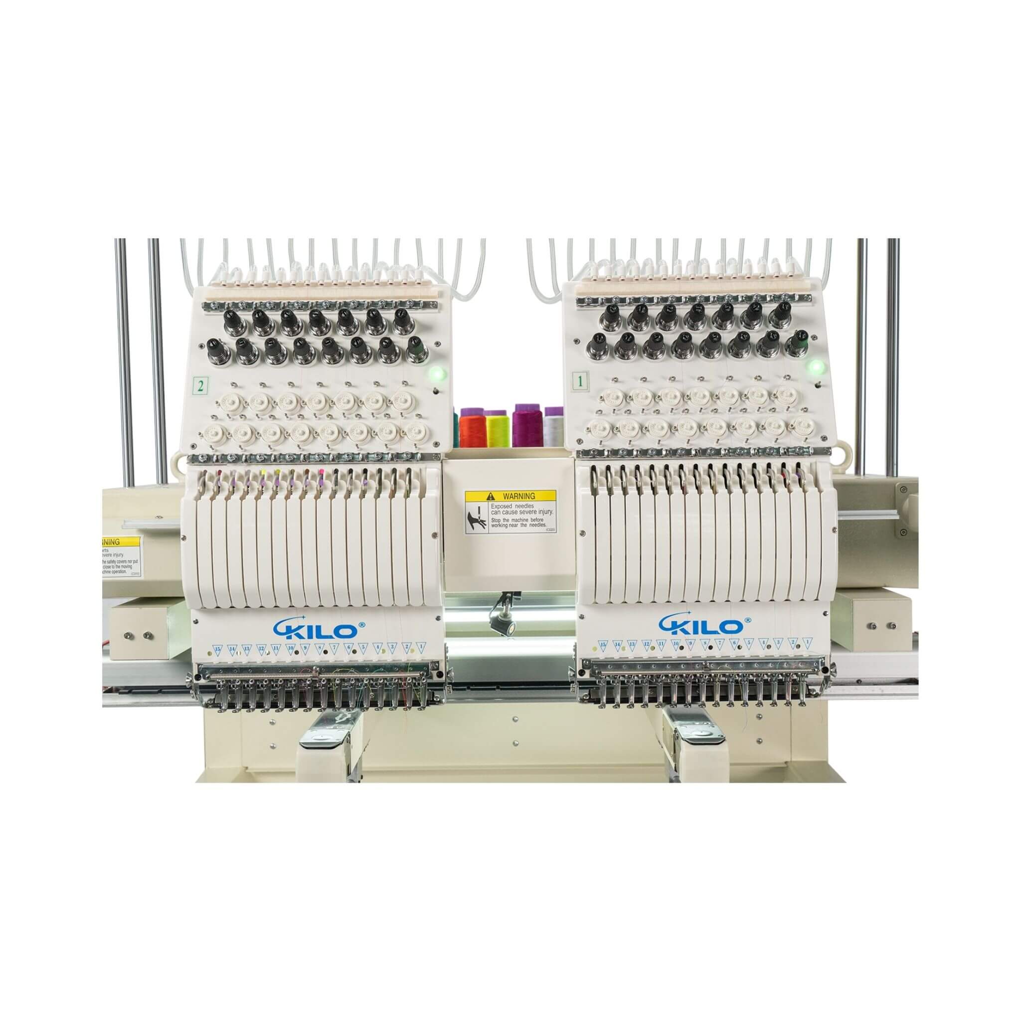 Heavy-Duty Multi-Functional Commercial 15-Needle Double Head Embroidery Machine (SAK76814)