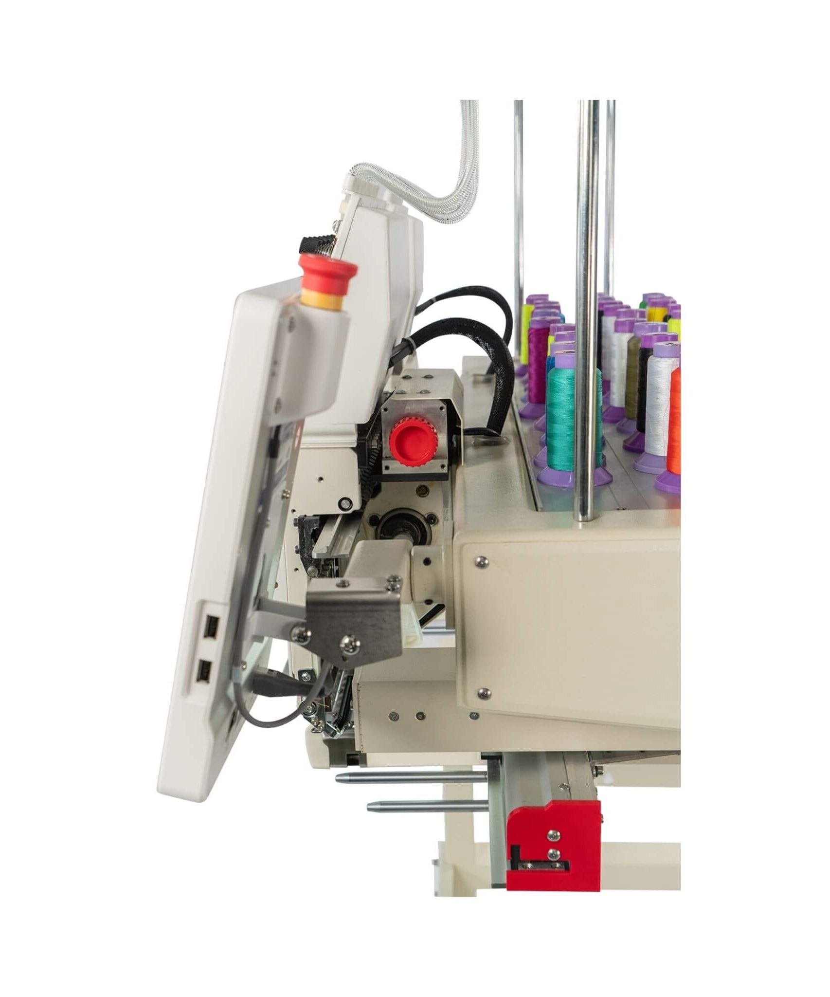 Heavy-Duty Multi-Functional Commercial 15-Needle Double Head Embroidery Machine (SAK76814)
