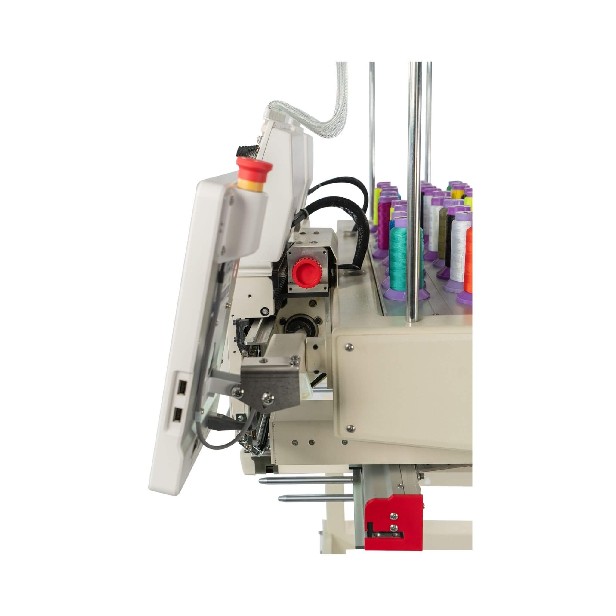 Heavy-Duty Multi-Functional Commercial 15-Needle Double Head Embroidery Machine (SAK76814)