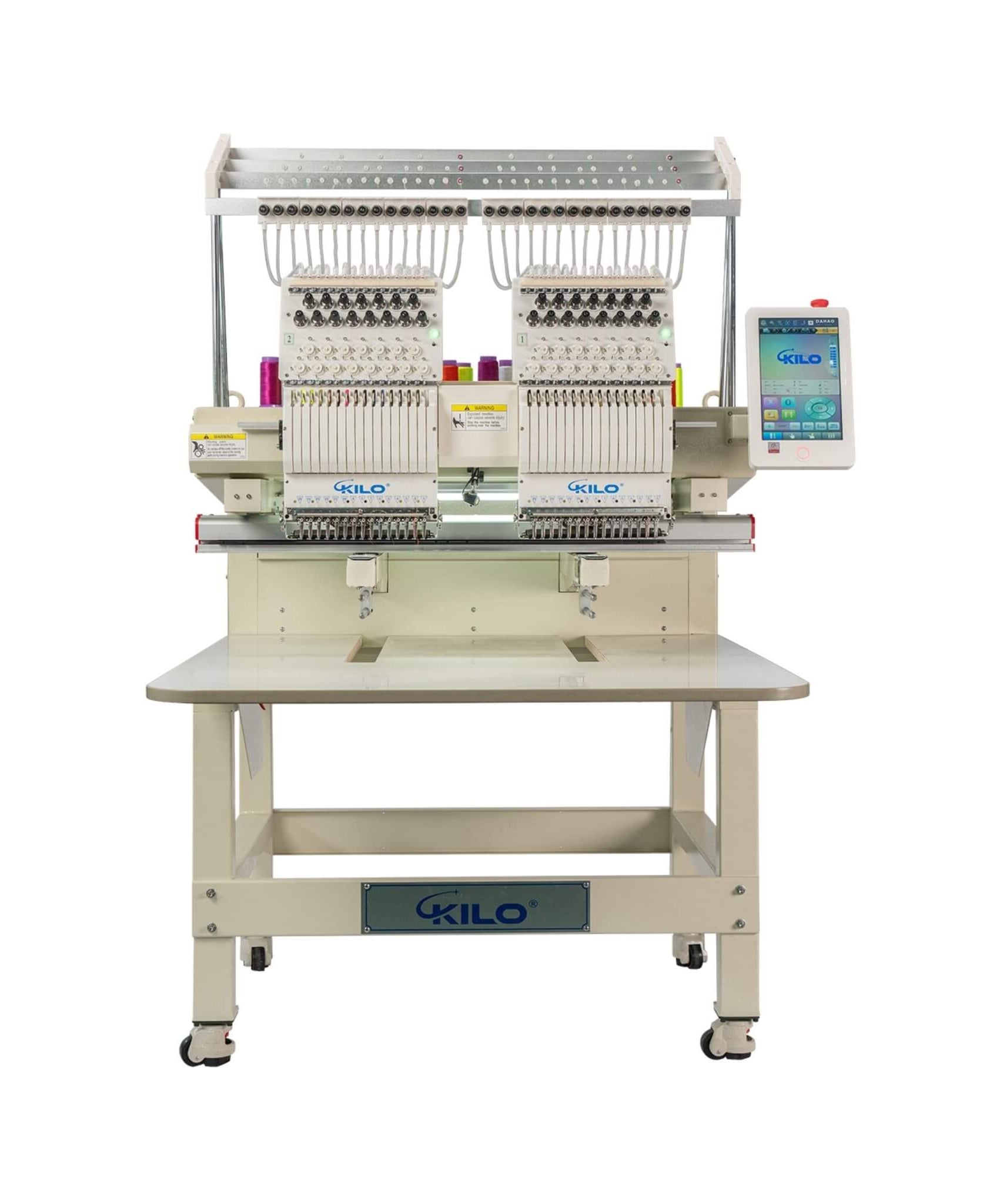 Heavy-Duty Multi-Functional Commercial 15-Needle Double Head Embroidery Machine (SAK76814)