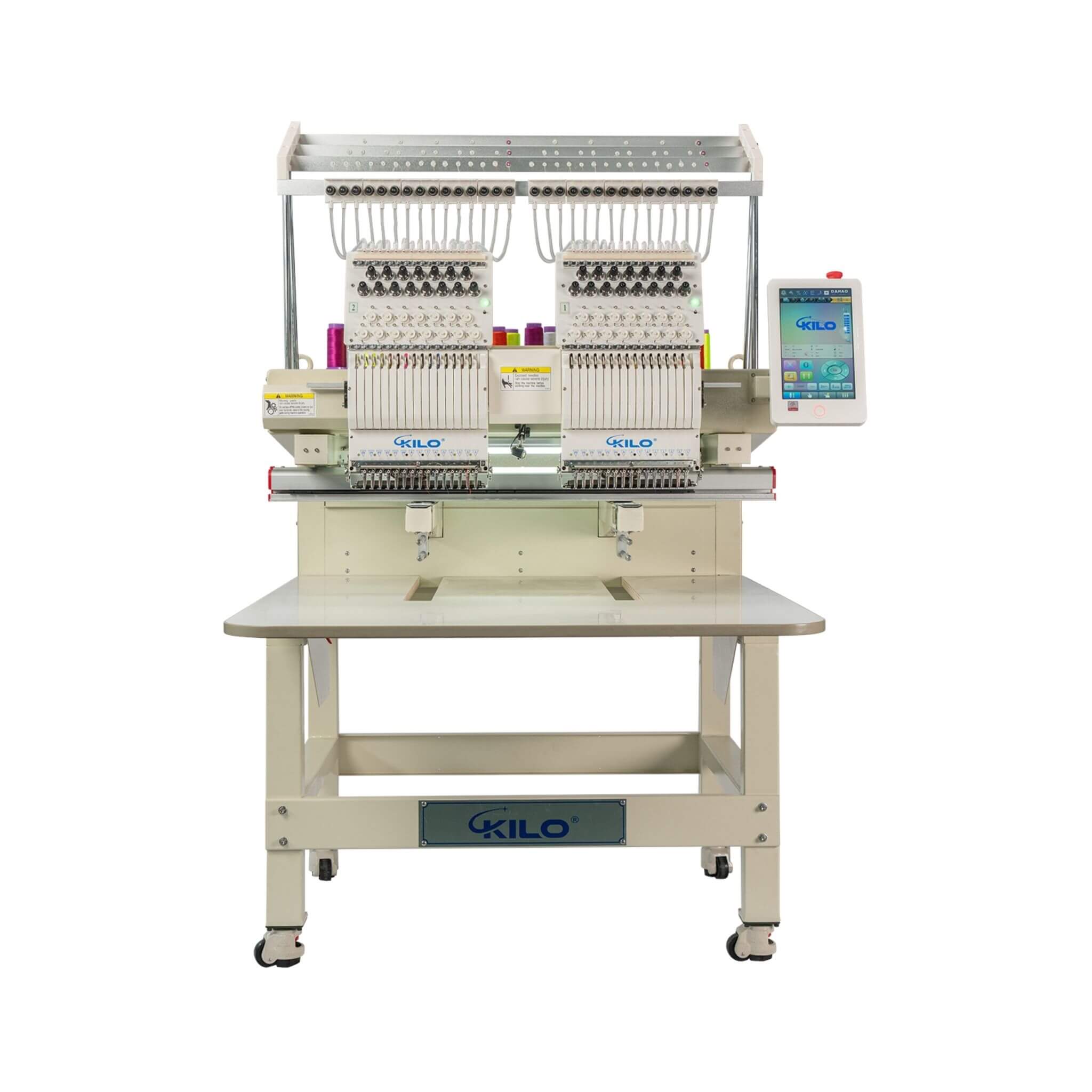 Heavy-Duty Multi-Functional Commercial 15-Needle Double Head Embroidery Machine (SAK76814)