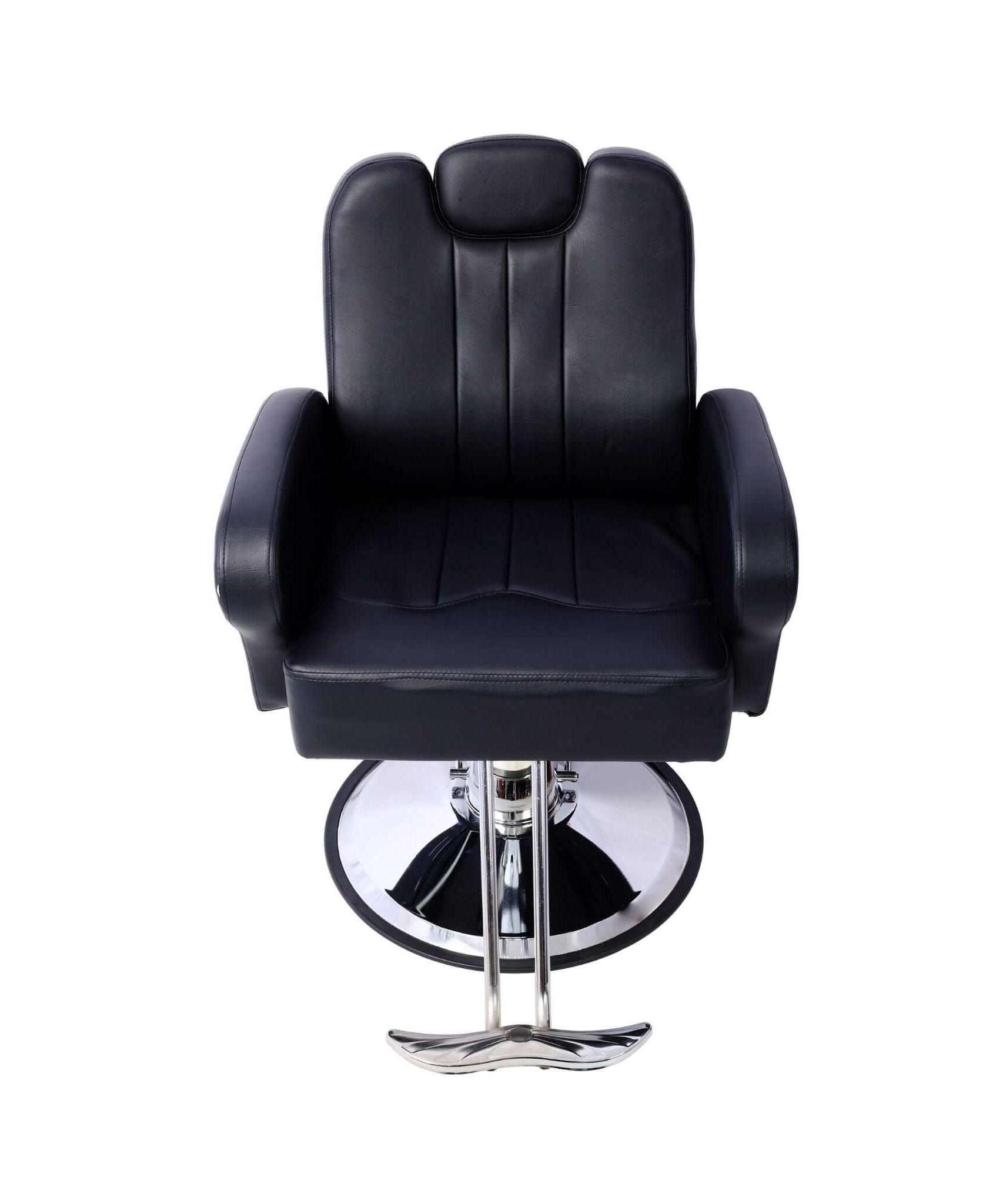 Heavy-Duty Multifunctional PU Leather Reclining Hydraulic Barber Chair W/ Chrome Steel Base (SAK35719)