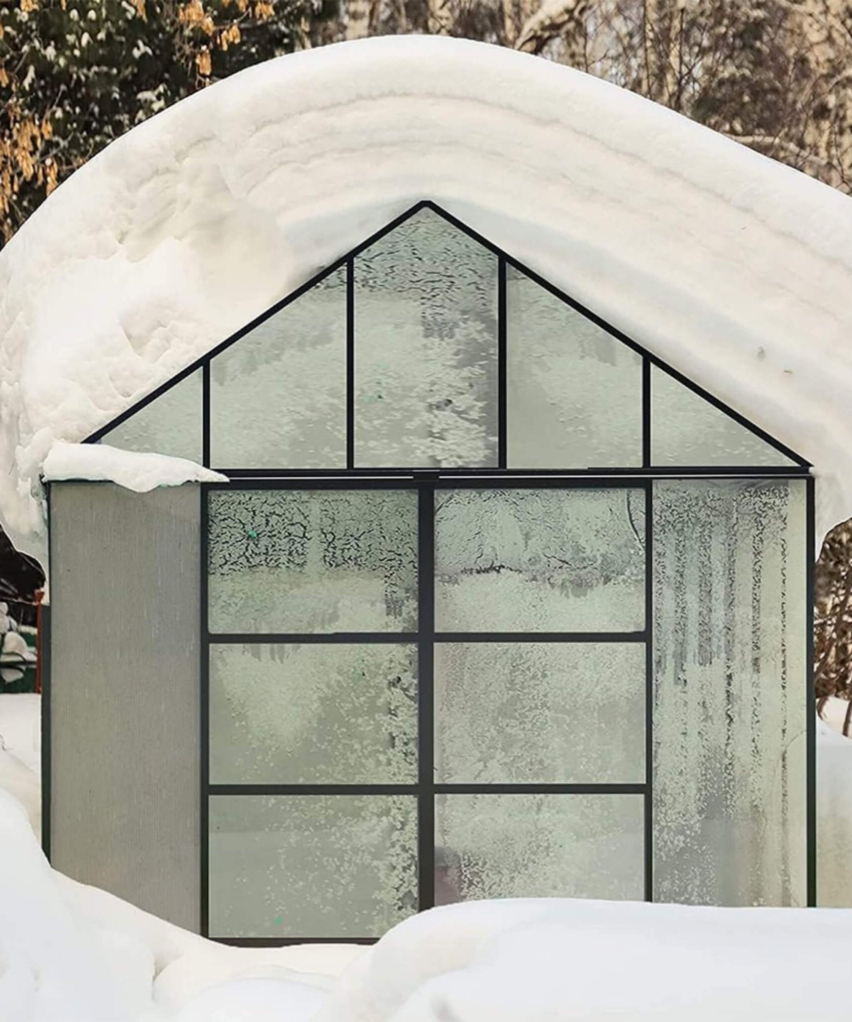 [10X12FT] Heavy-Duty Outdoor Walk-In Polycarbonate Patio Greenhouse With Sliding Doors & Vents (SAK92846)