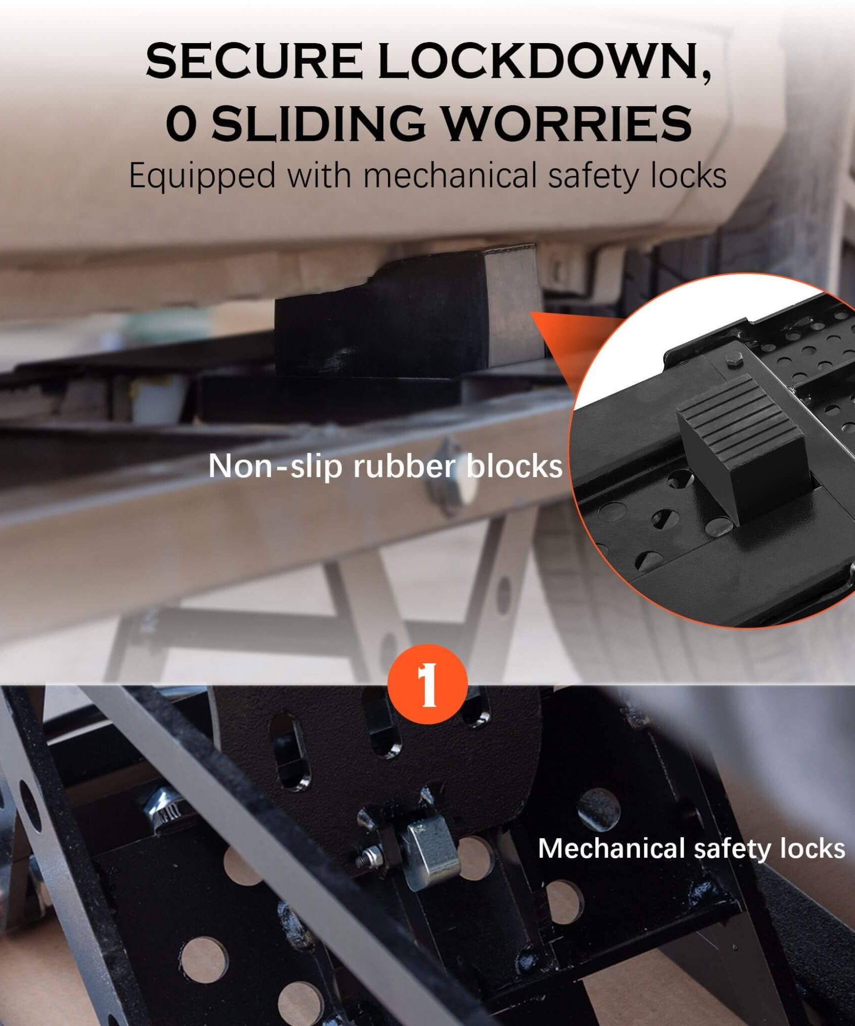 Heavy-Duty Portable 7000 LBS Car Lift Jack With Locking Levels (SAK10574)