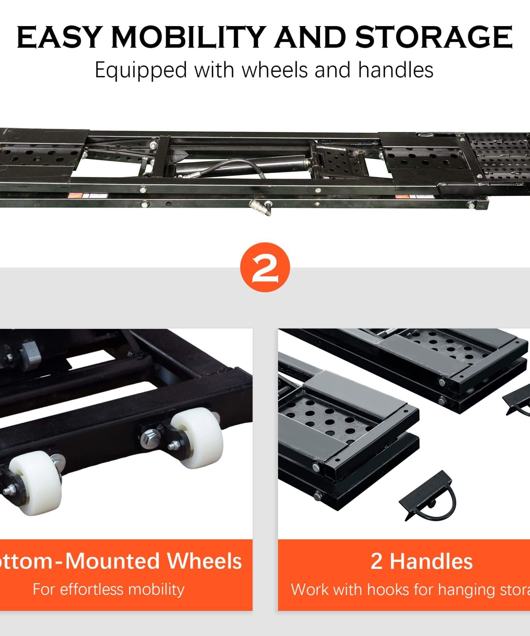 Heavy-Duty Portable 7000 LBS Car Lift Jack With Locking Levels (SAK10574)