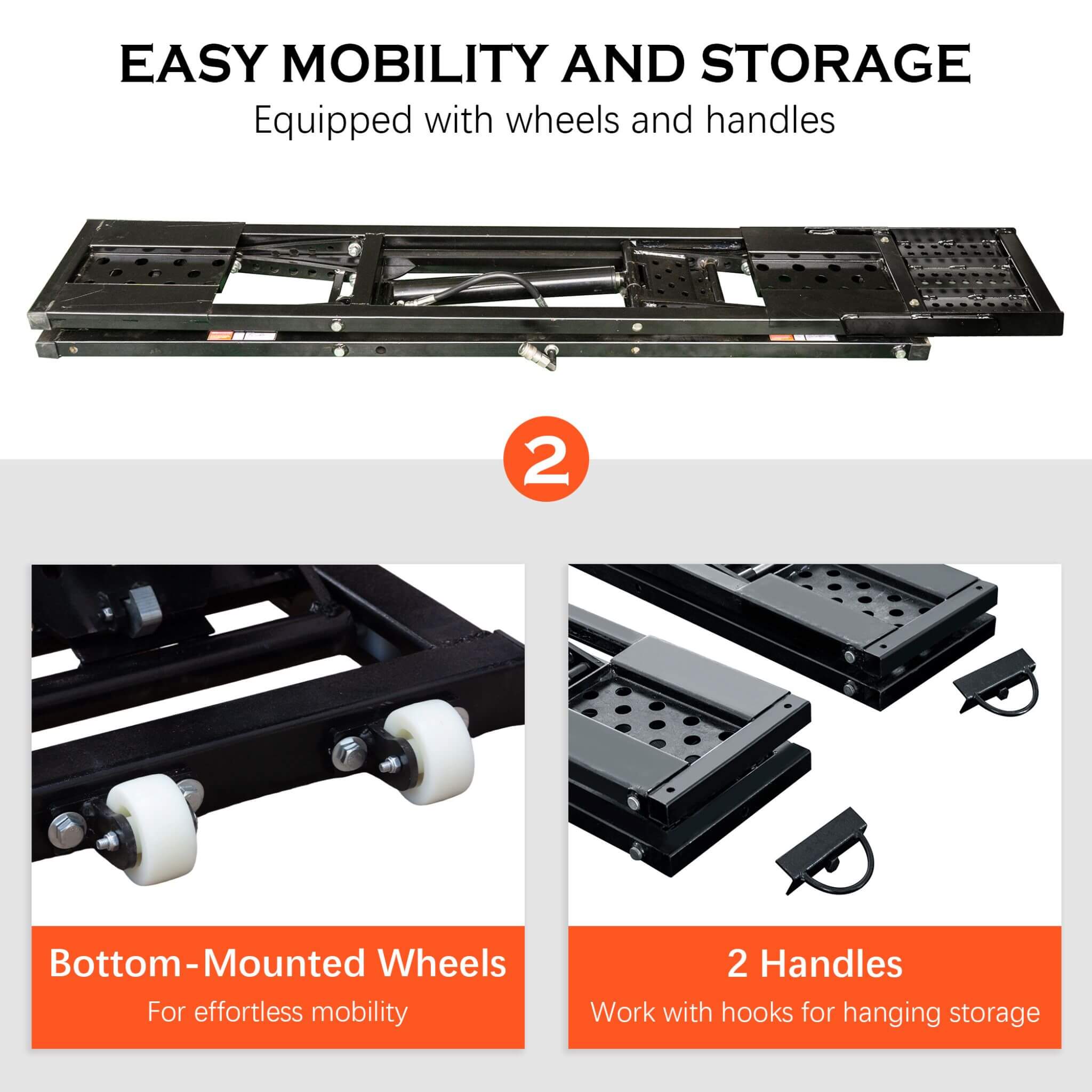 Heavy-Duty Portable 7000 LBS Car Lift Jack With Locking Levels (SAK10574)