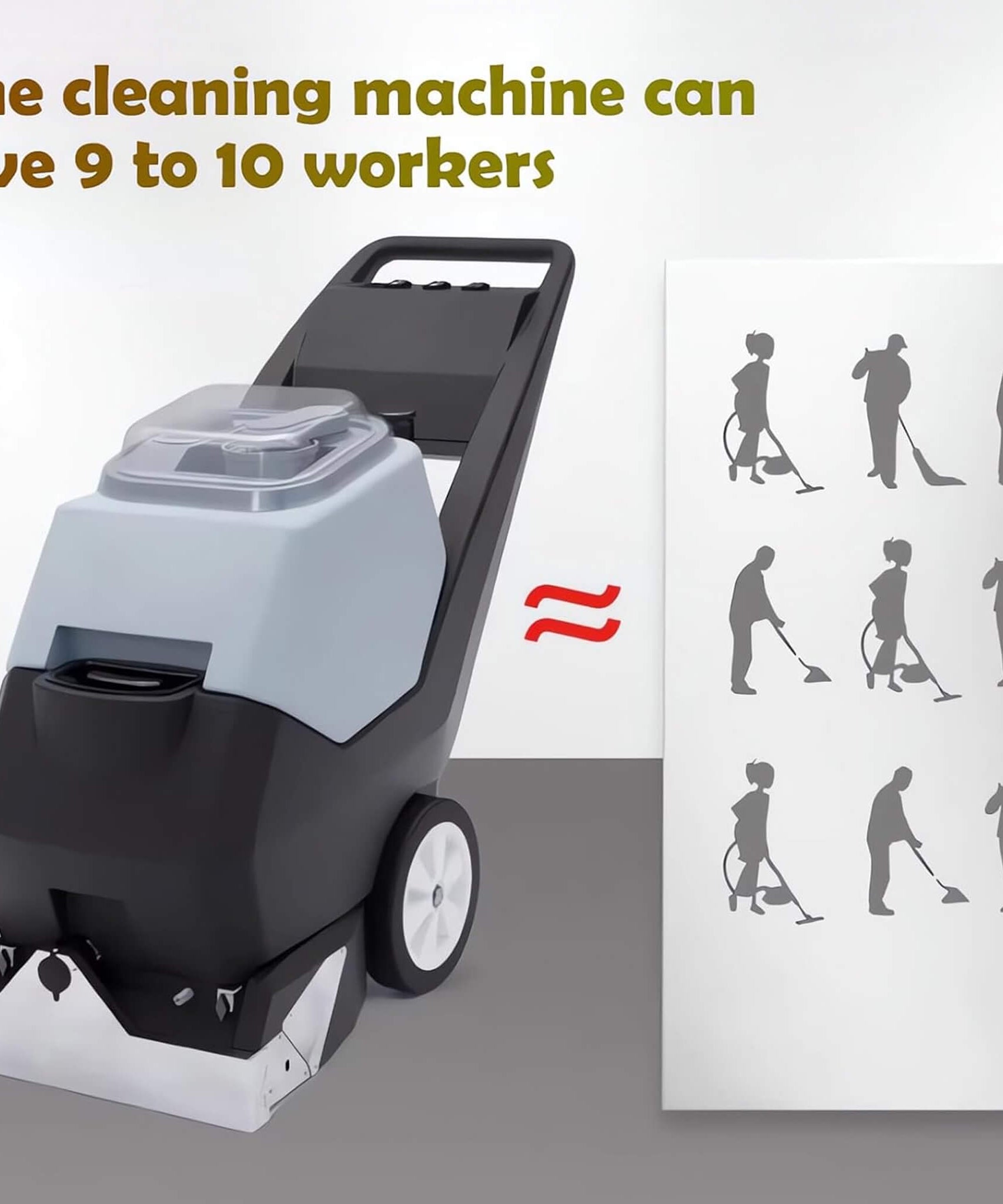 Heavy-Duty Portable Commercial 3-In-1 Wet Dry Carpet Cleaner (SAK76420)